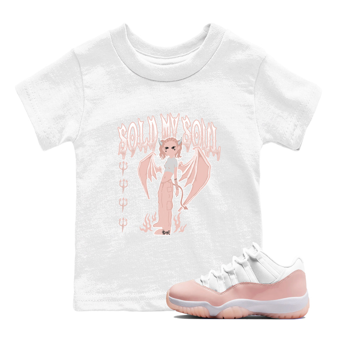 Sold My Soul snkmatch Tees Kids - Air Jordan 11 Legend Pink
