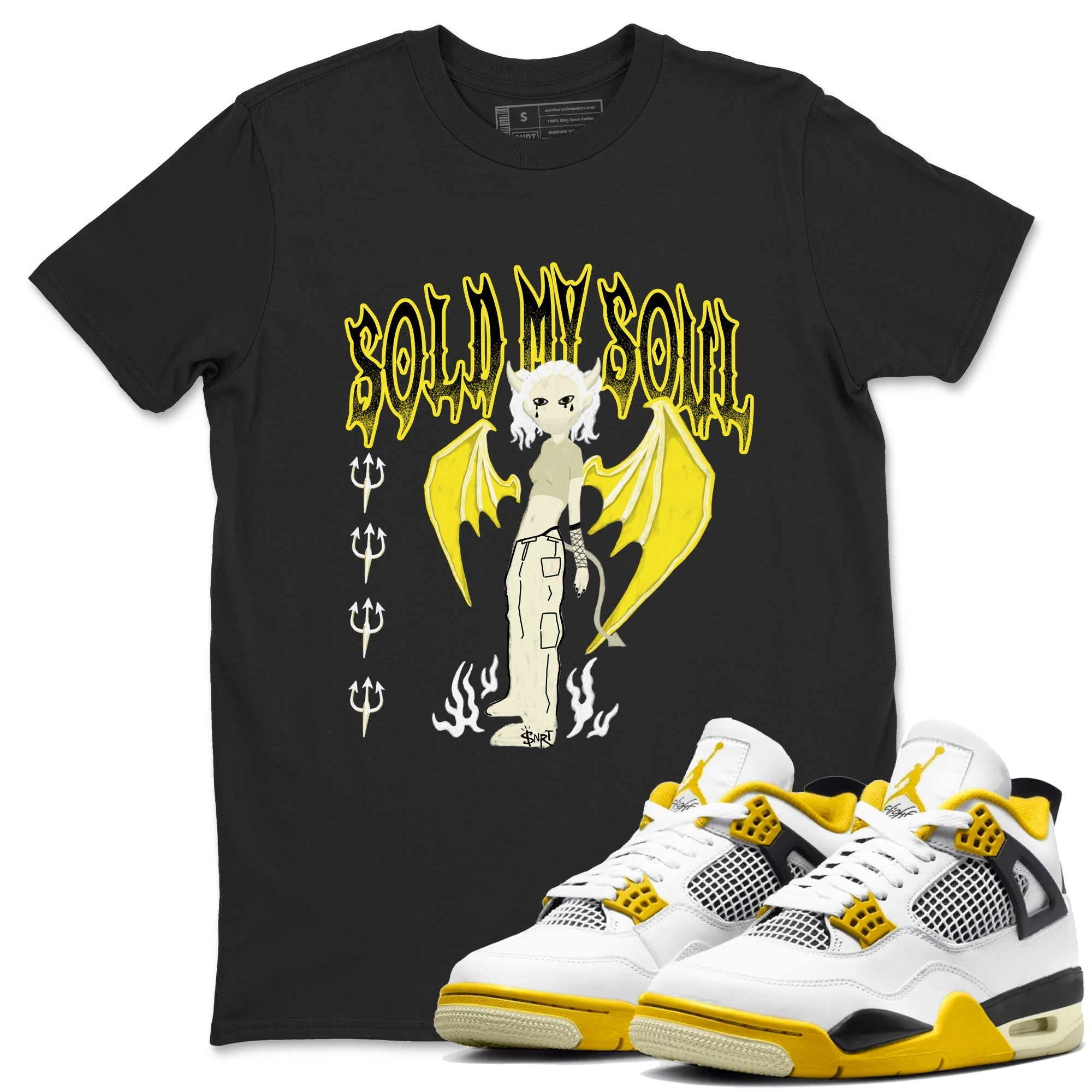 Sold My Soul snkmatch Tees - Air Jordan 4 Vivid Sulfur