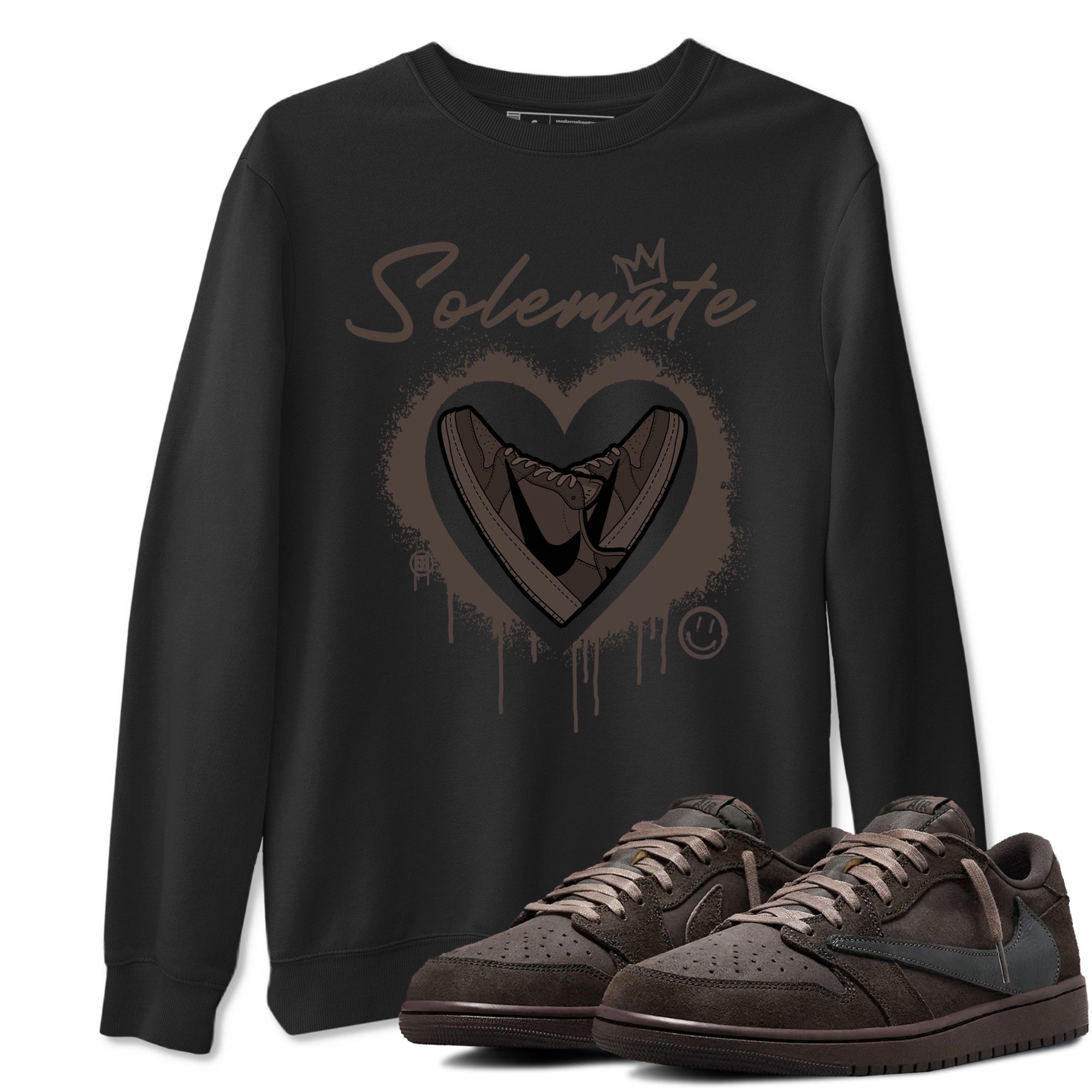 Solemate snkmatch Tees - Air Jordan 1 Travis Scott Velvet Brown