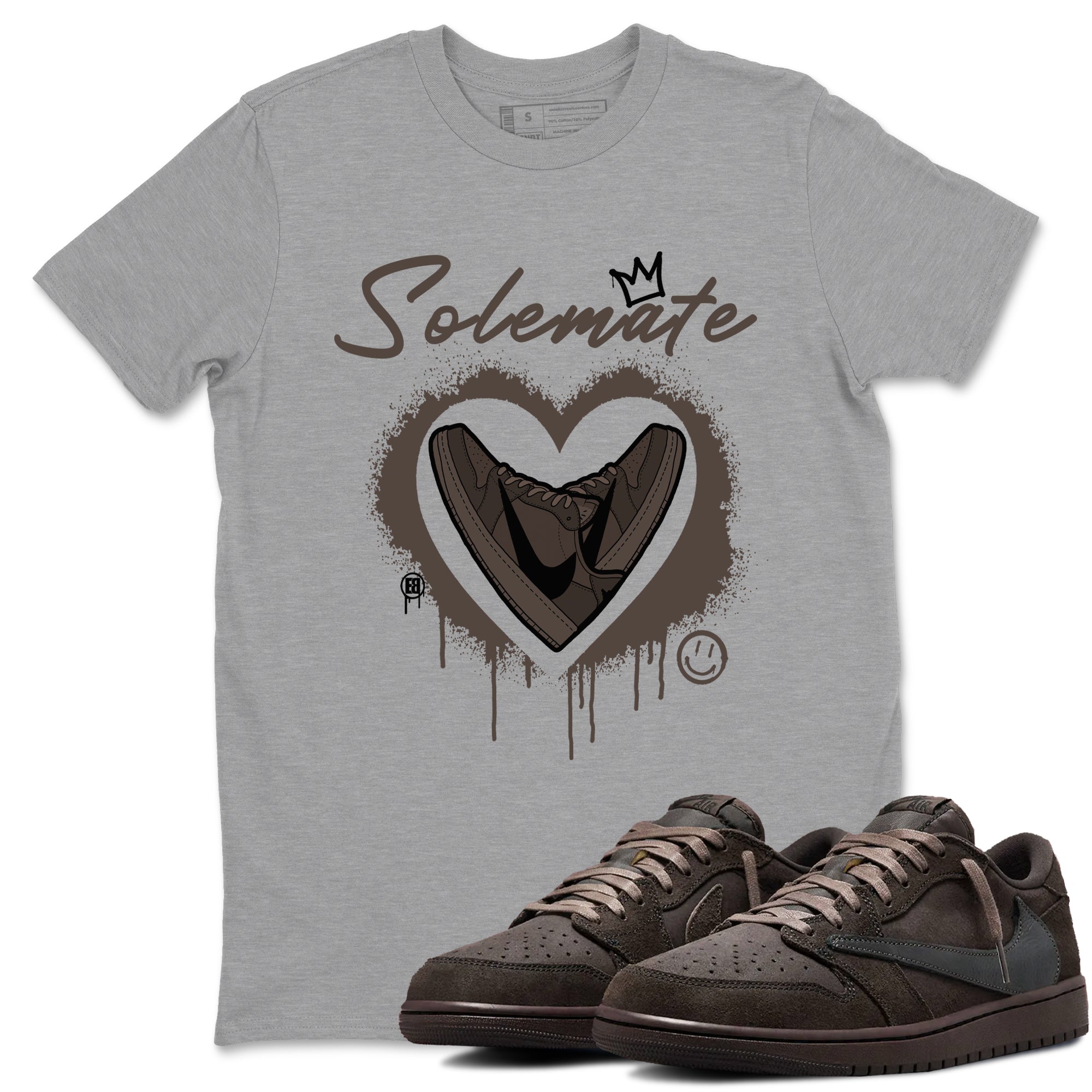 Solemate snkmatch Tees - Air Jordan 1 Travis Scott Velvet Brown