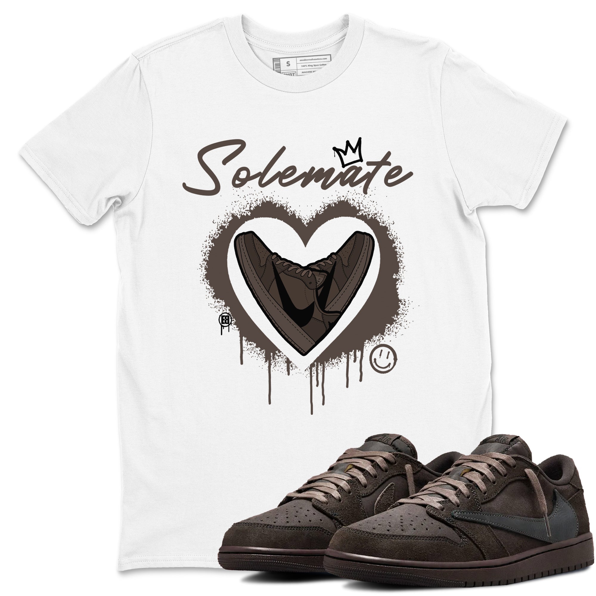 Solemate snkmatch Tees - Air Jordan 1 Travis Scott Velvet Brown