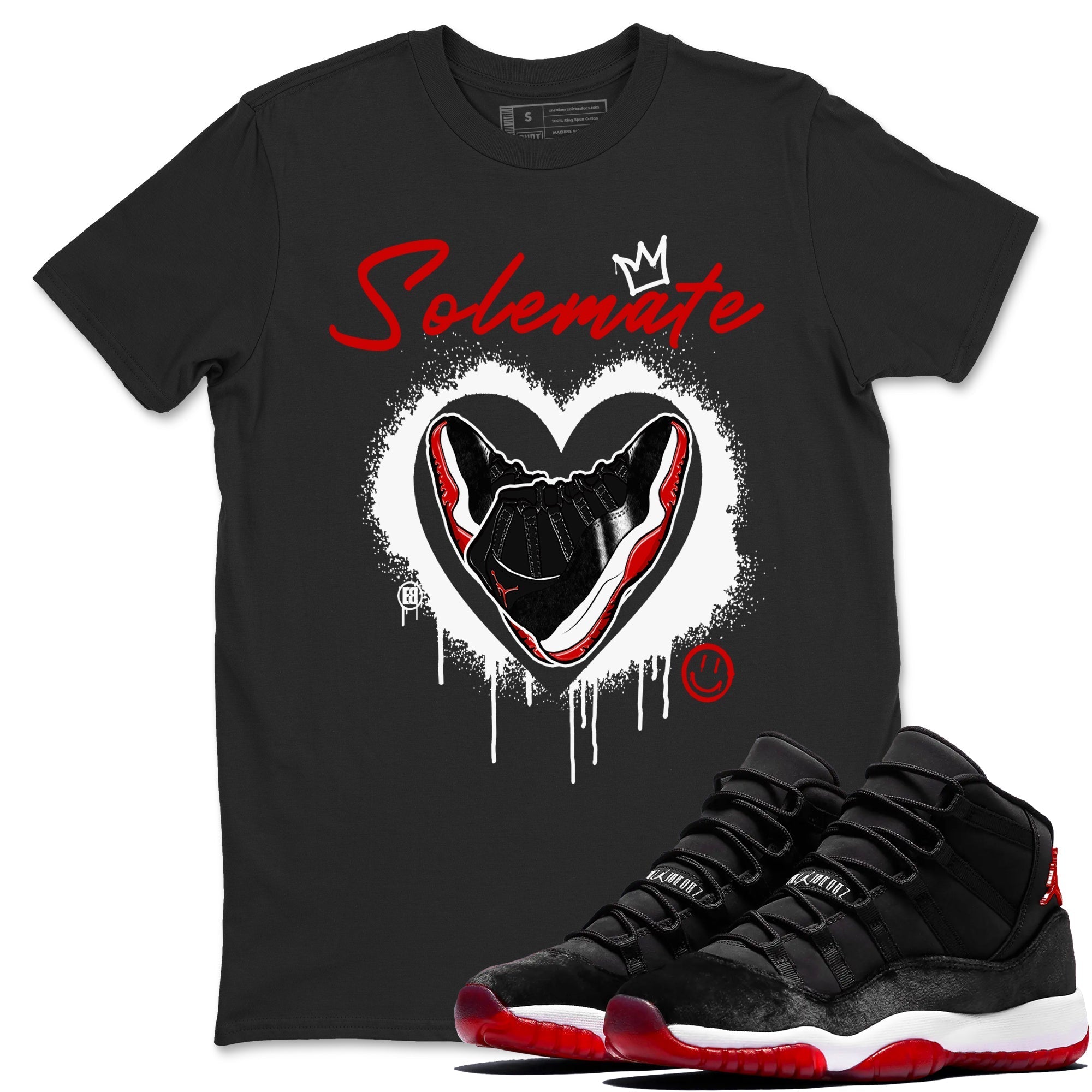 Solemate snkmatch Tees - Air Jordan 11 Bred Velvet