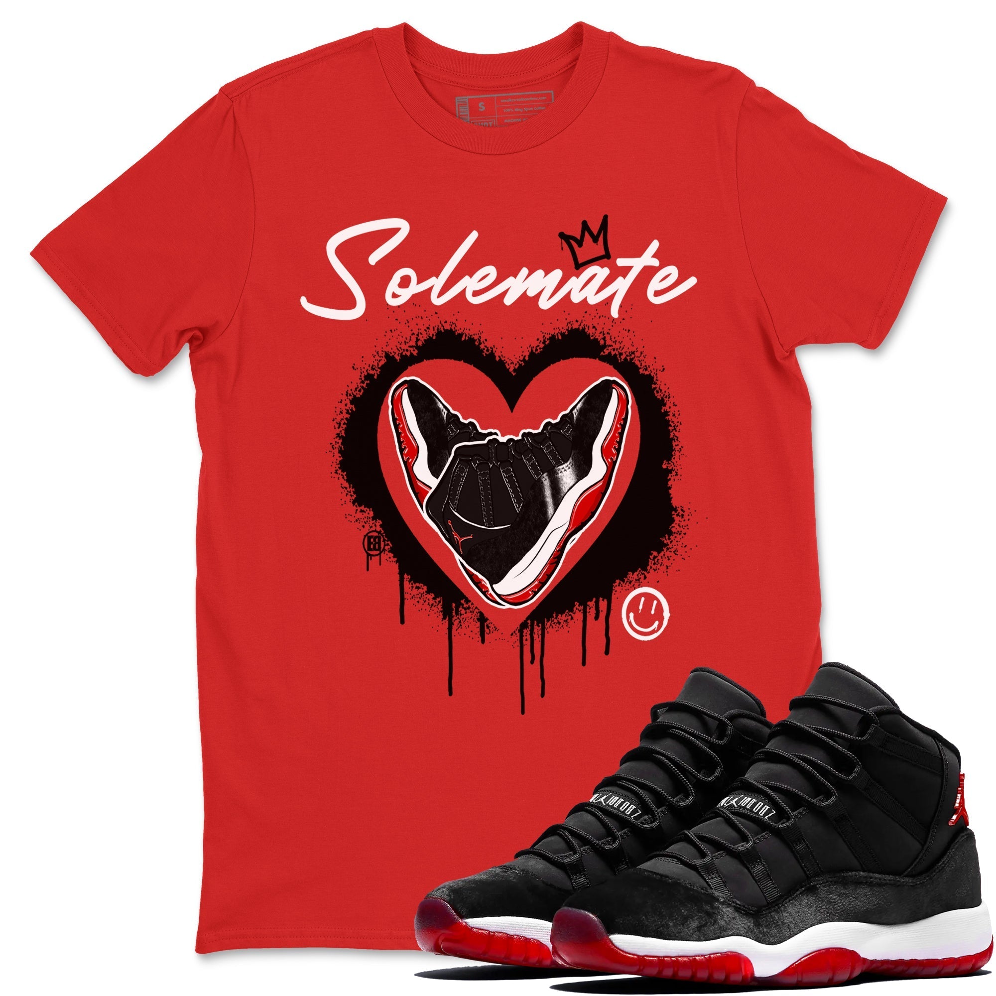 Solemate snkmatch Tees - Air Jordan 11 Bred Velvet