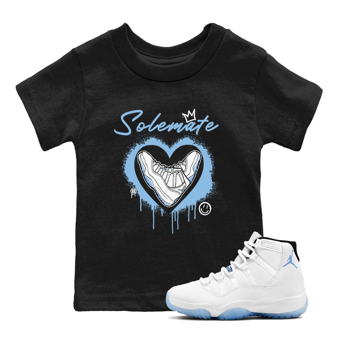 Solemate snkmatch Tees Kids - Air Jordan 11 Legend Blue