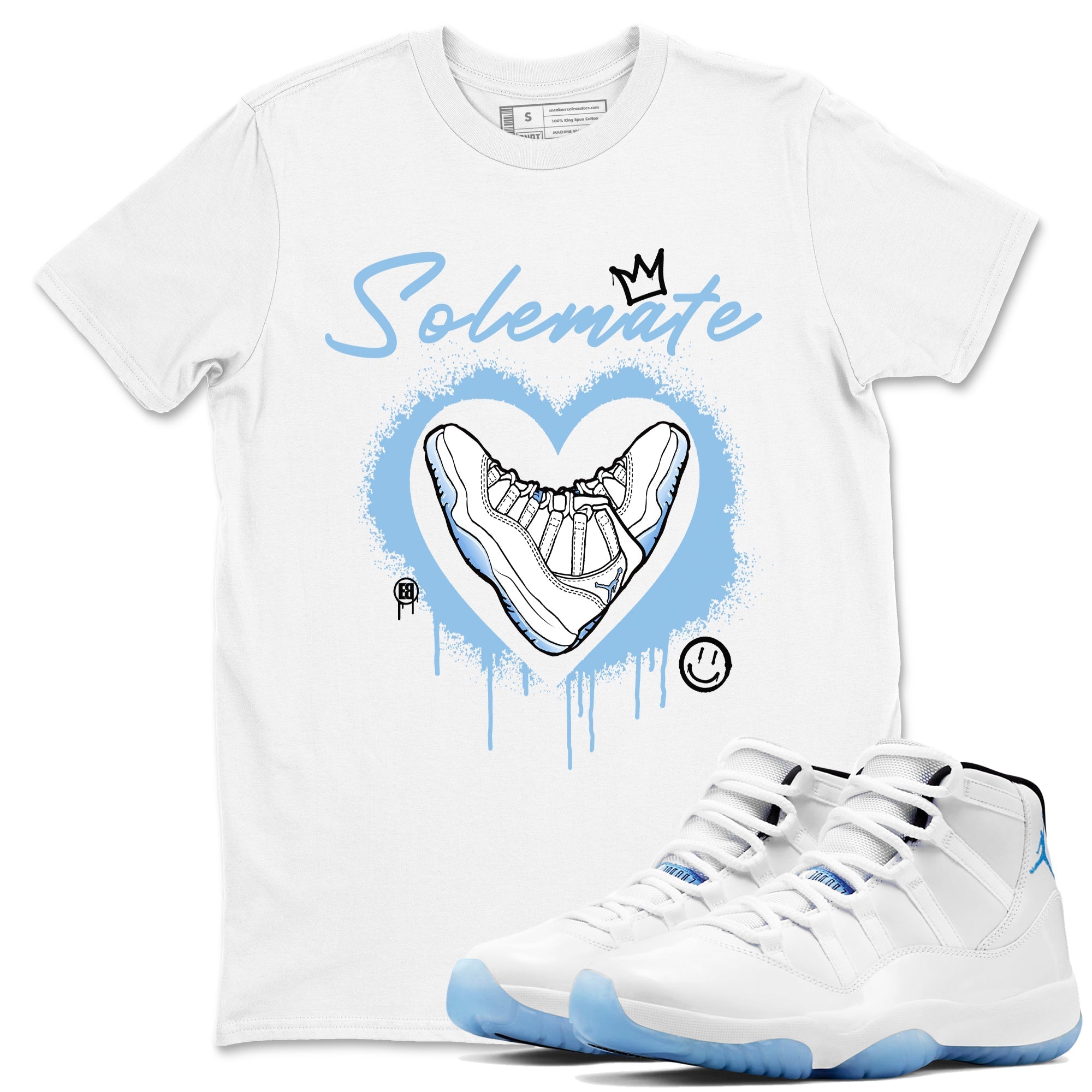 Solemate snkmatch Tees - Air Jordan 11 Legend Blue