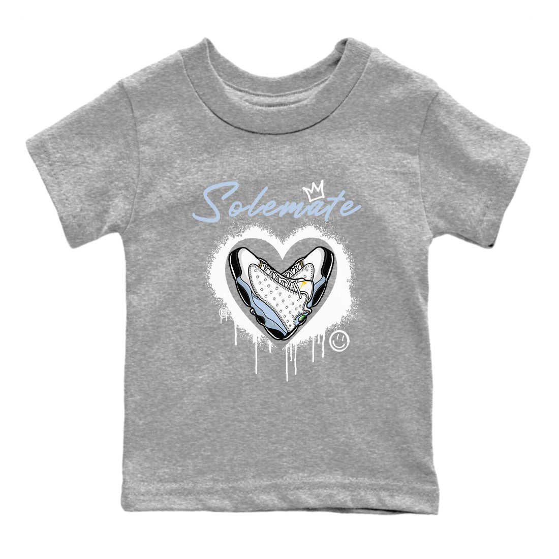 Solemate snkmatch Tees Kids - Air Jordan 13 Blue Grey
