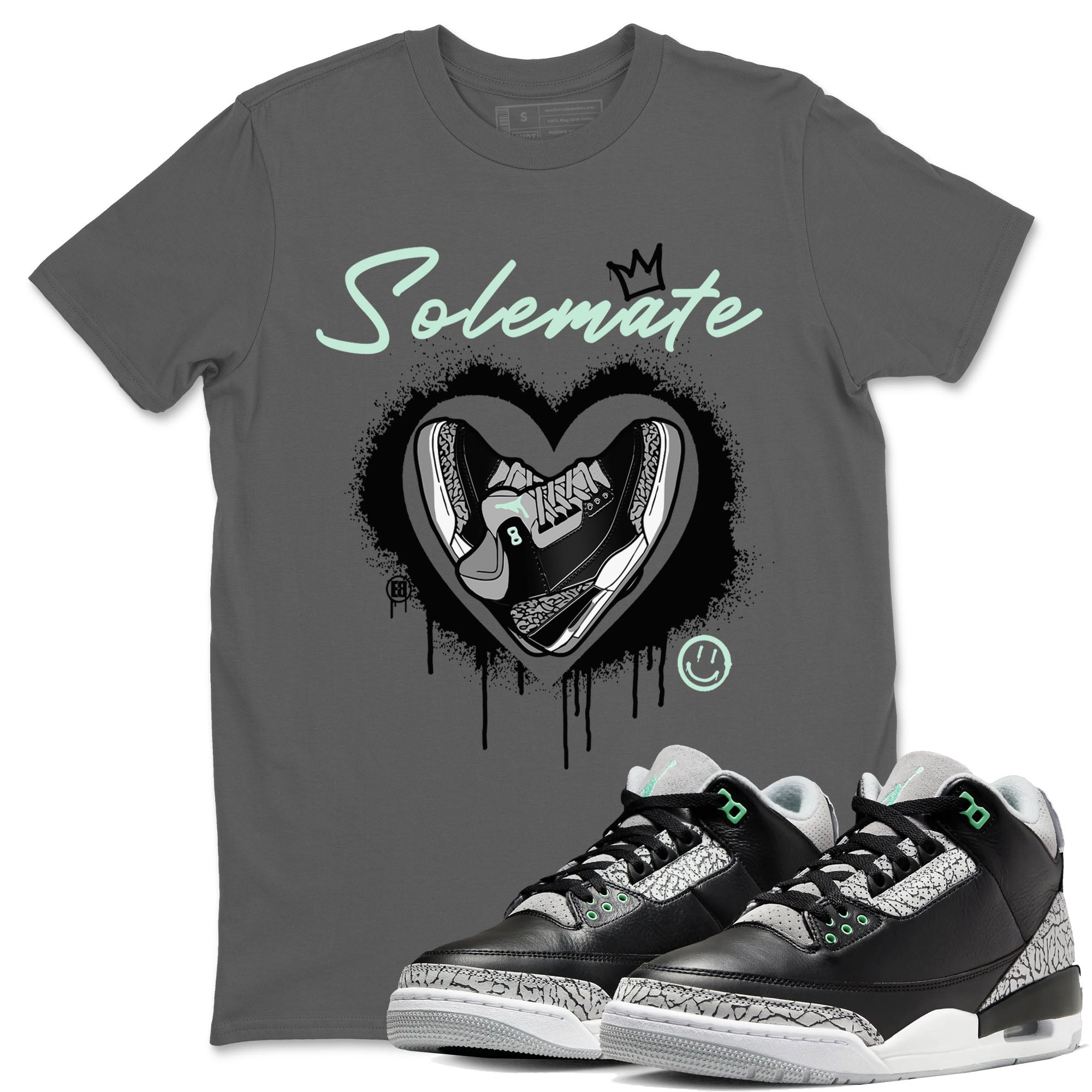 Solemate snkmatch Tees - Air Jordan 3 Green Glow