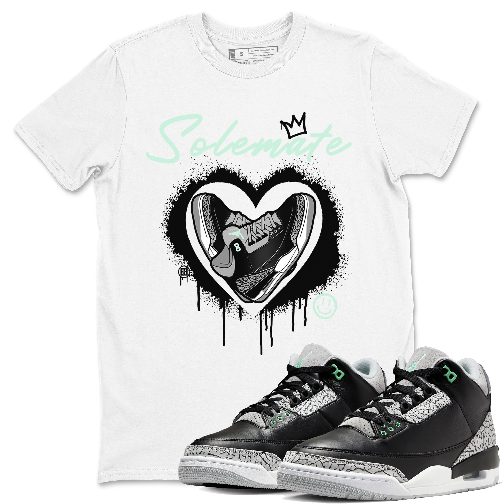 Solemate snkmatch Tees - Air Jordan 3 Green Glow