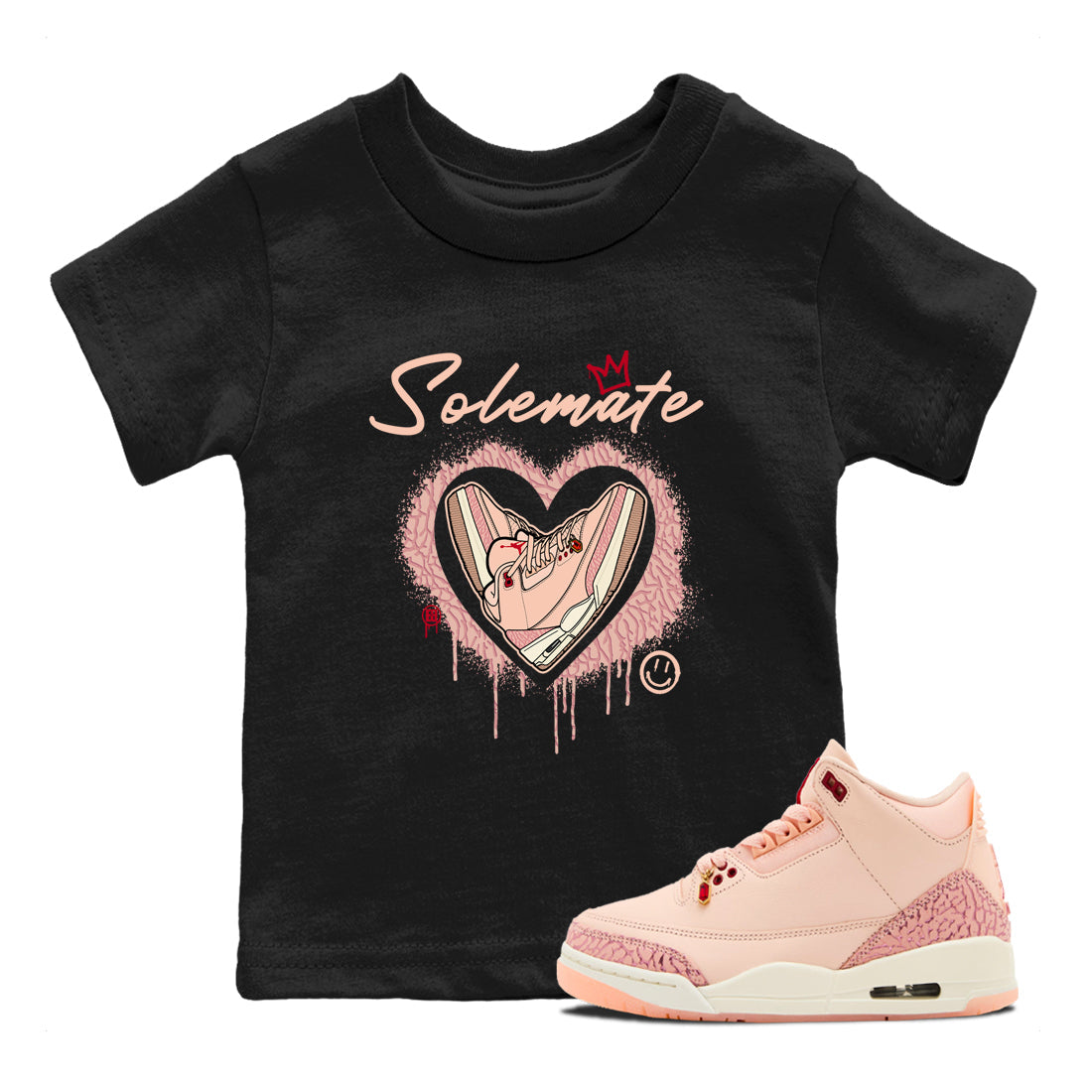Solemate snkmatch Tees Kids - Air Jordan 3 Valentines Day