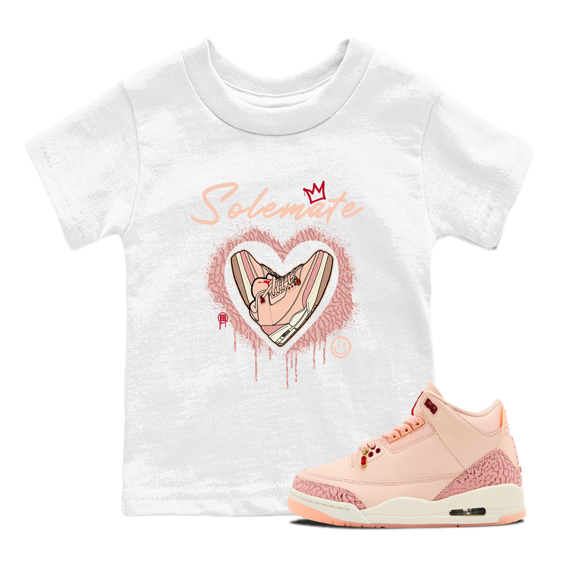 Solemate snkmatch Tees Kids - Air Jordan 3 Valentines Day