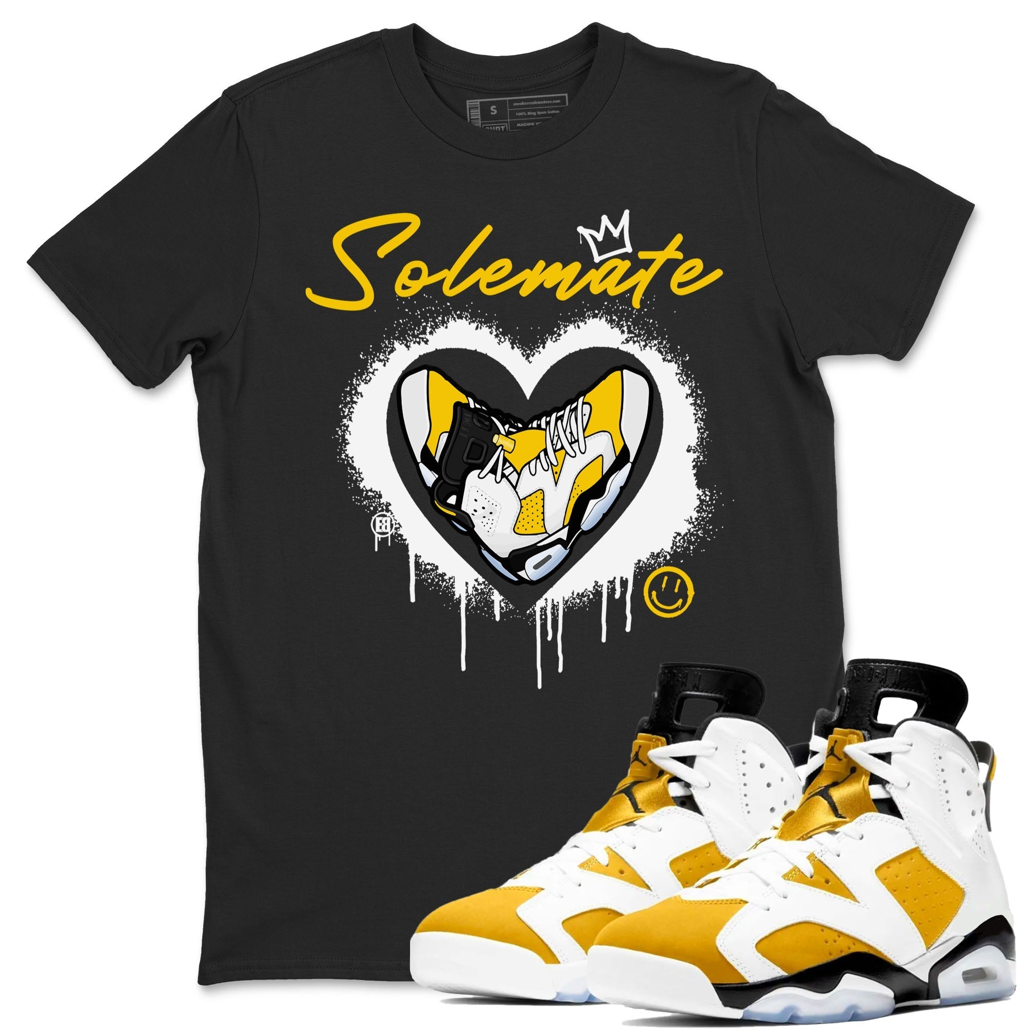 Solemate snkmatch Tees - Air Jordan 6 Yellow Ochre