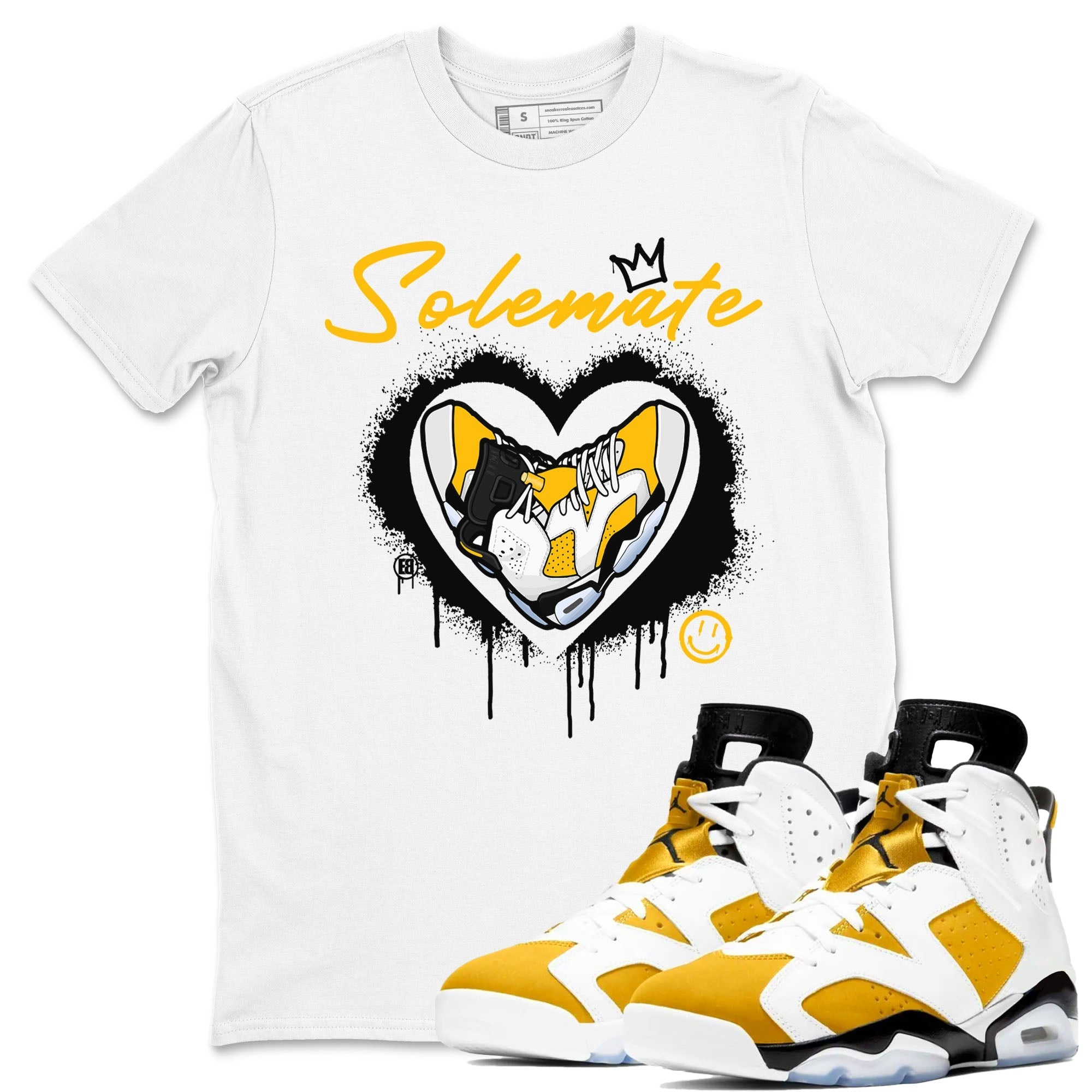 Solemate snkmatch Tees - Air Jordan 6 Yellow Ochre