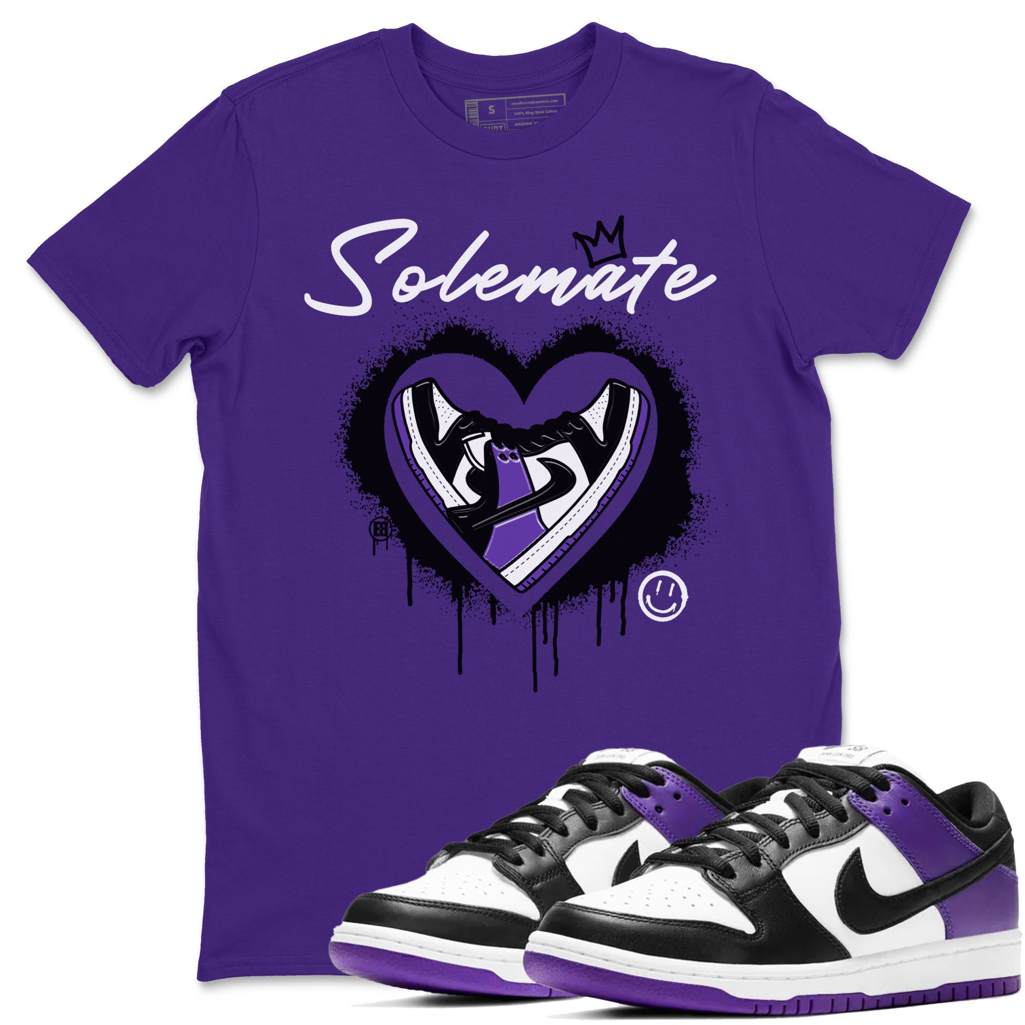 Solemate snkmatch Tees - Dunk Low Court Purple