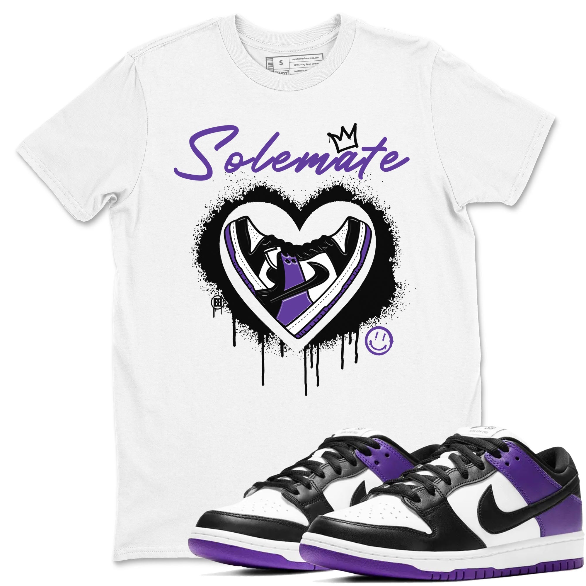 Solemate snkmatch Tees - Dunk Low Court Purple