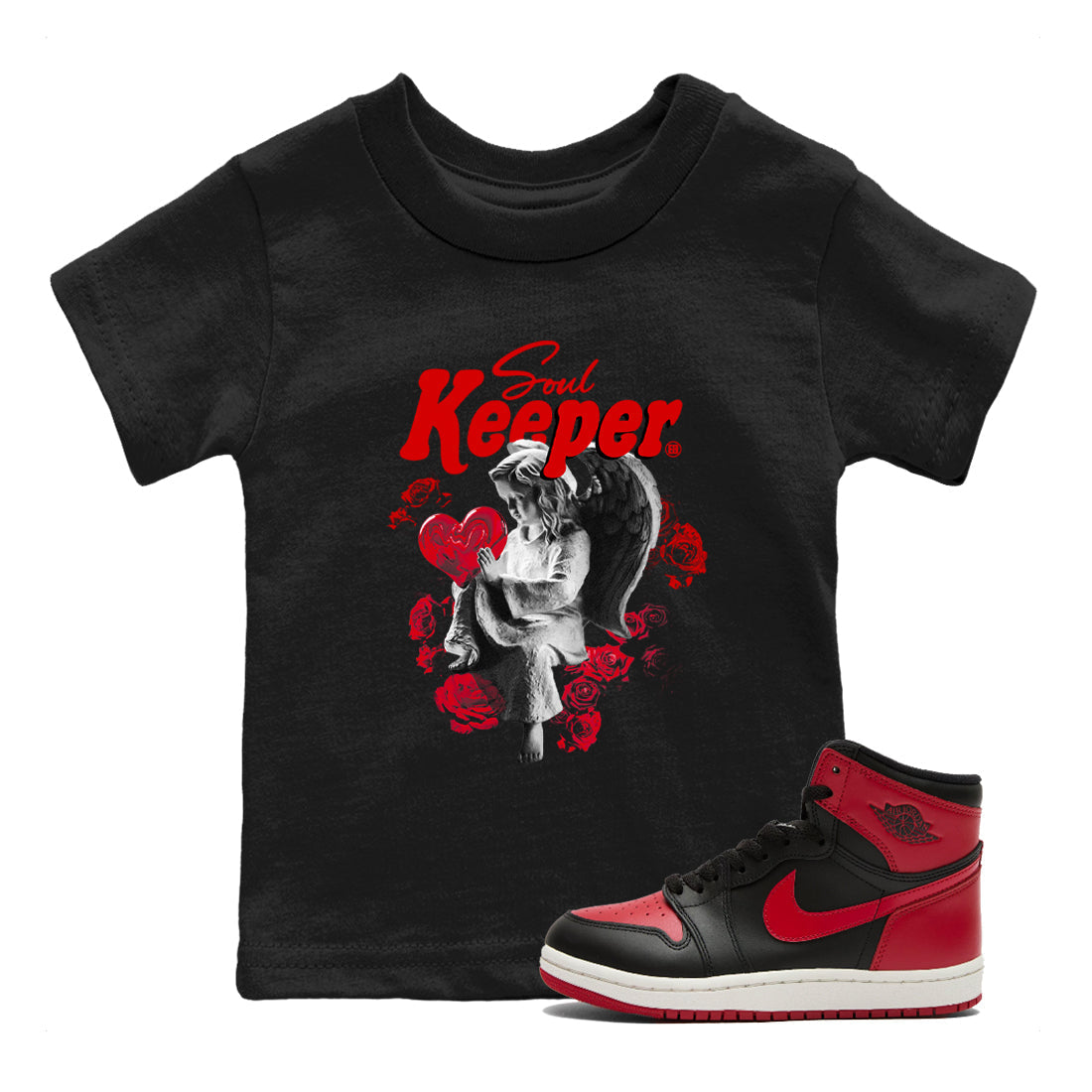 Soul Keeper snkmatch Tees Kids - Air Jordan 1 '85 Bred