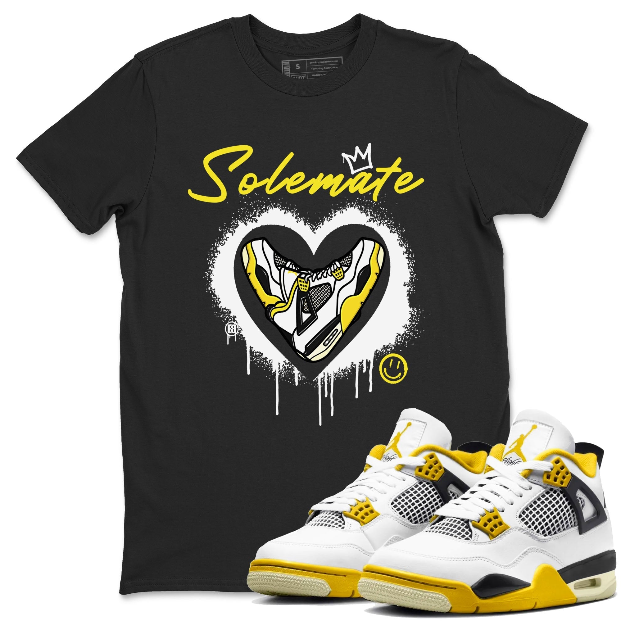 Solemate snkmatch Tees - Air Jordan 4 Vivid Sulfur