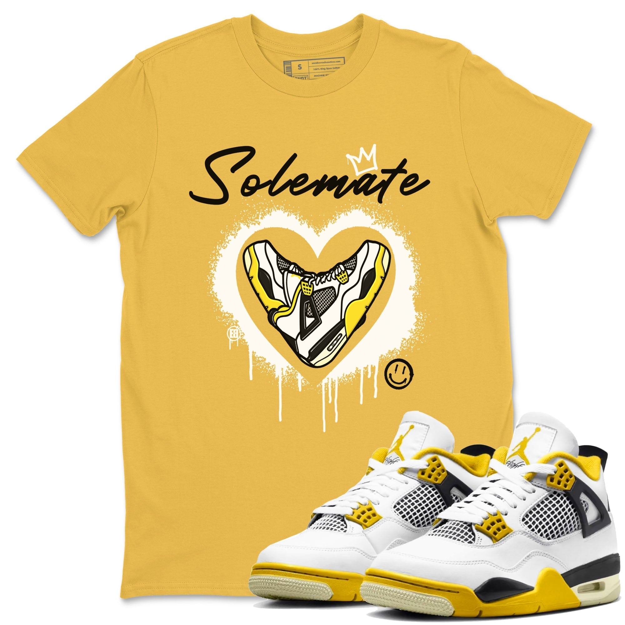 Solemate snkmatch Tees - Air Jordan 4 Vivid Sulfur