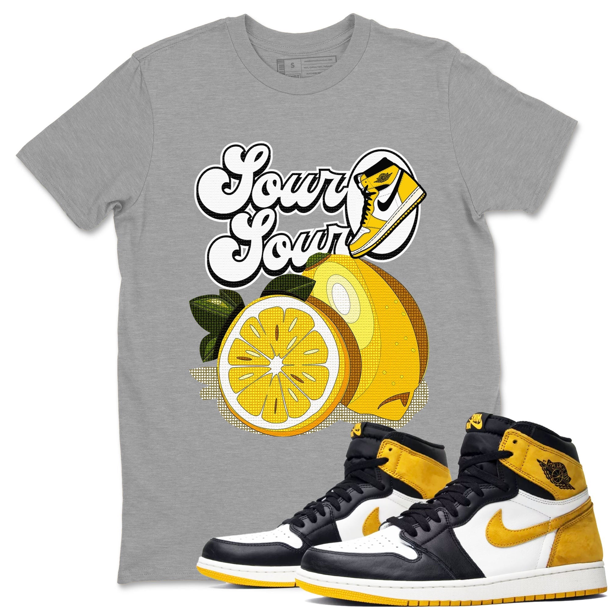 Sour And Sour snkmatch Tees - Air Jordan 1 Yellow Ochre