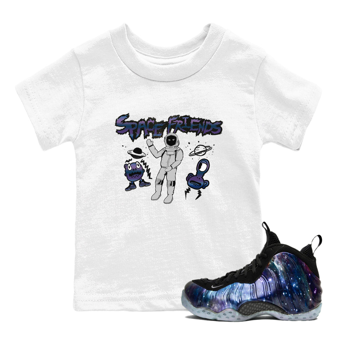 Space Friends snkmatch Tees Kids - Air Foamposite One Galaxy