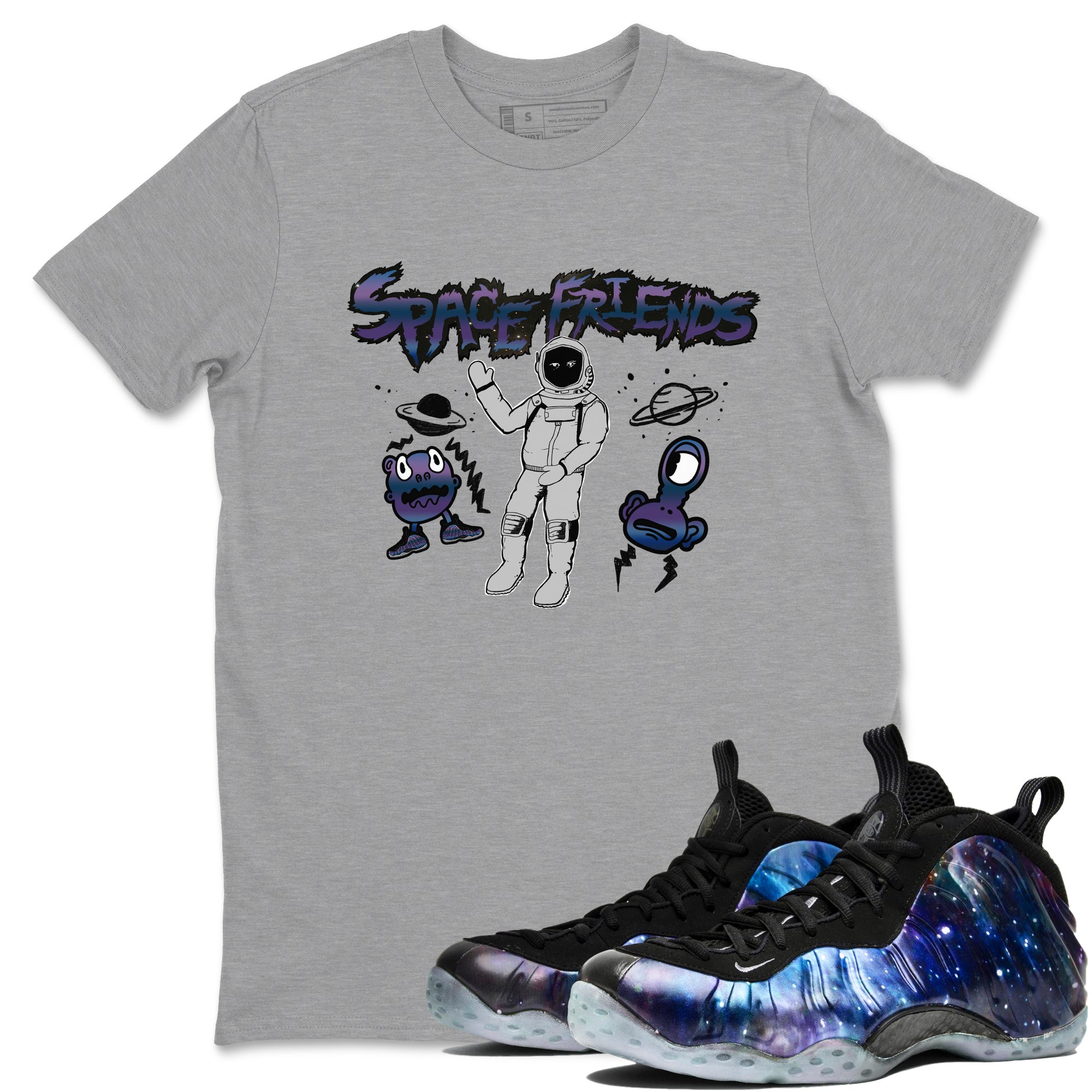 Space Friends snkmatch Tees - Air Foamposite One Galaxy