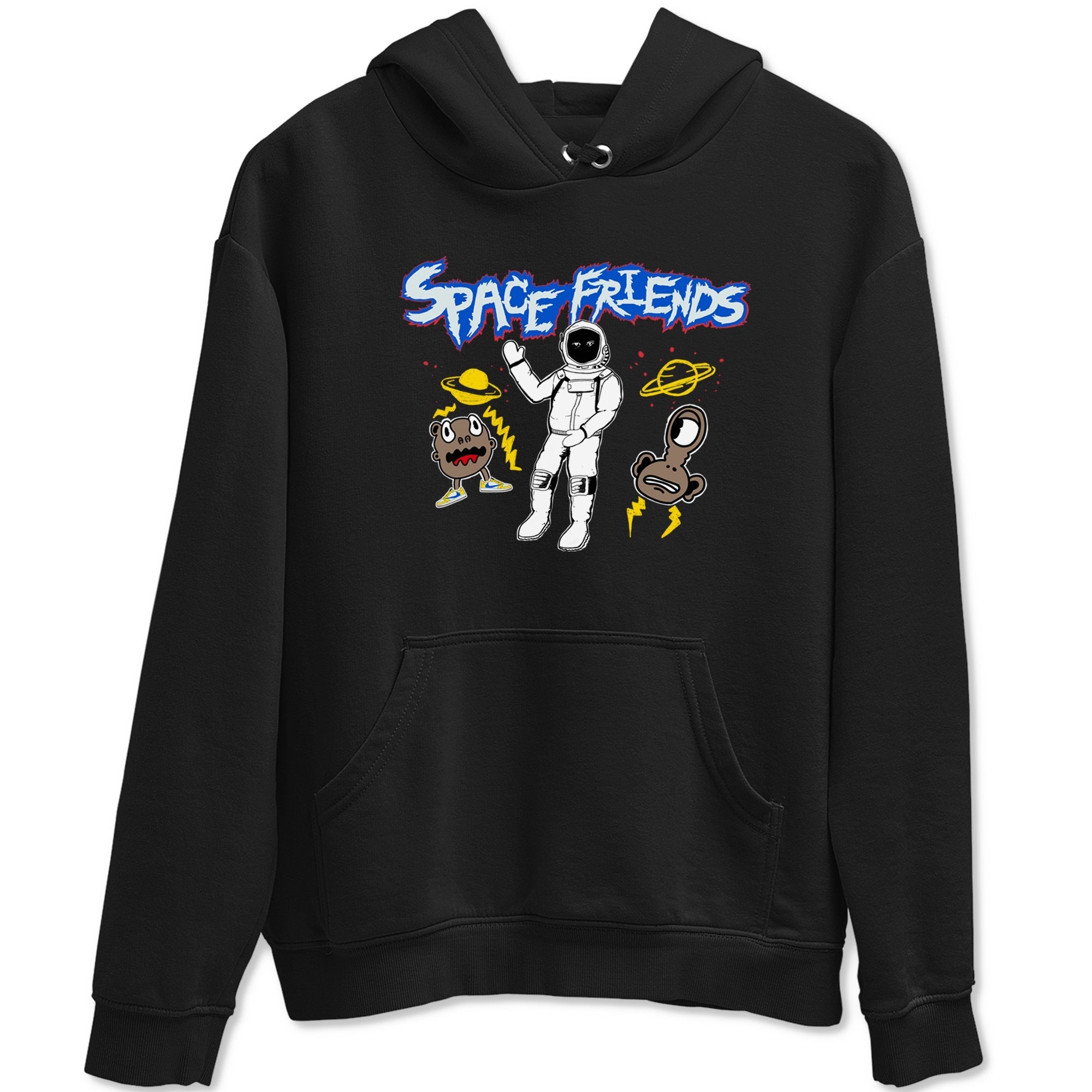 Space Friends snkmatch Tees - Air Jordan 1 Travis Scott Canary