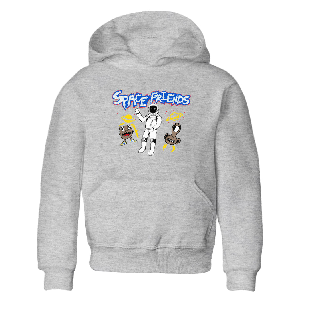 Space Friends snkmatch Tees Kids - Air Jordan 1 Travis Scott Canary