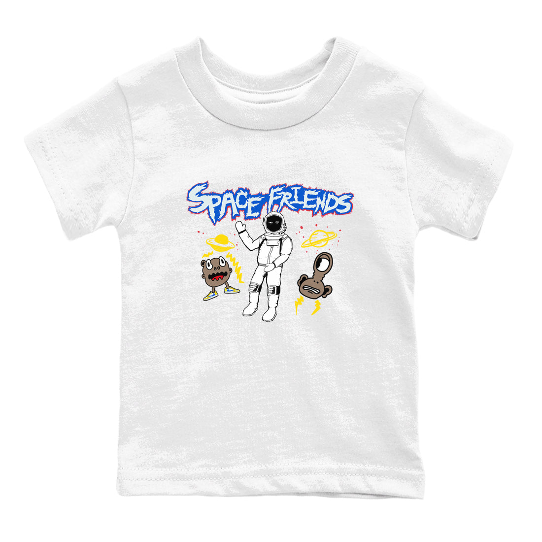 Space Friends snkmatch Tees Kids - Air Jordan 1 Travis Scott Canary