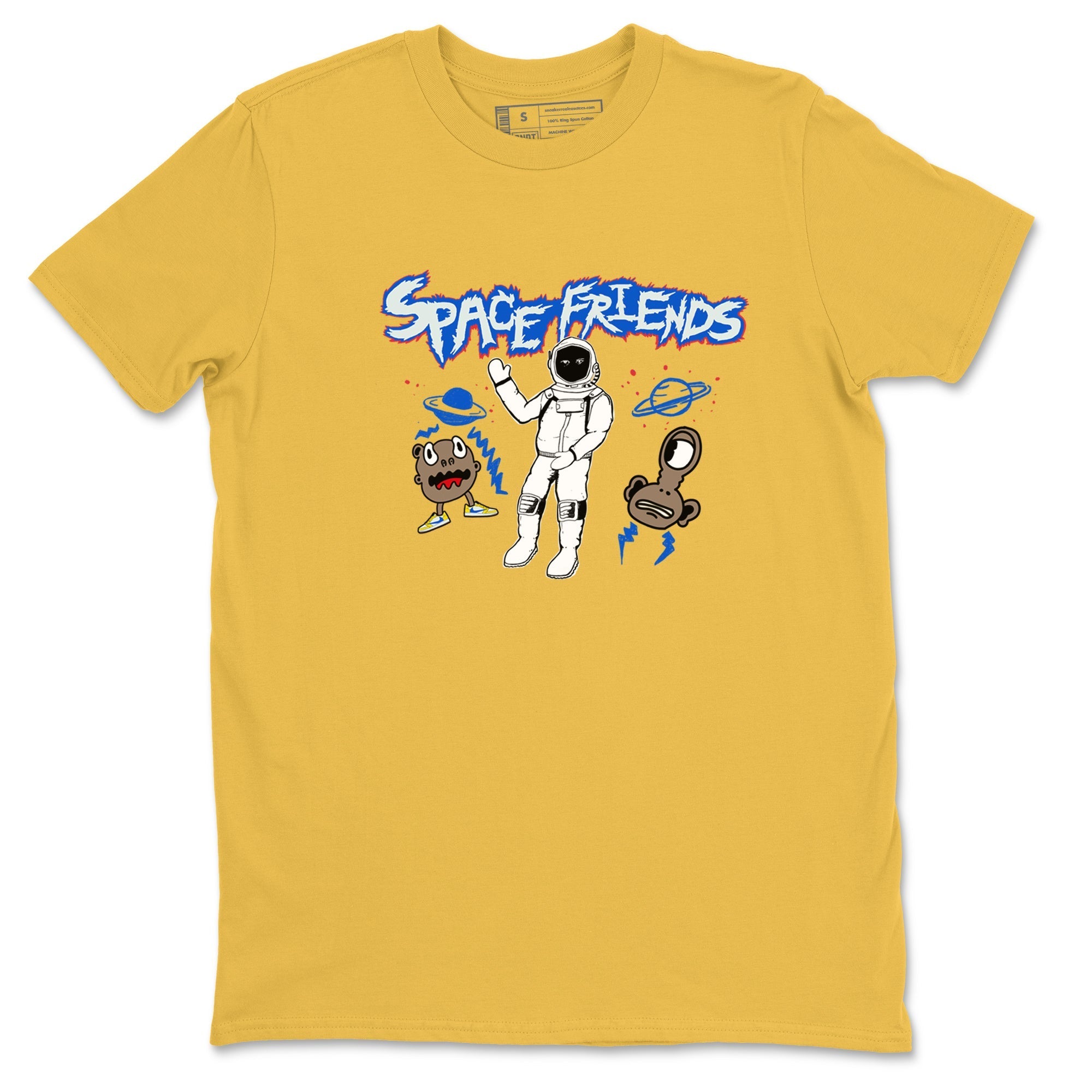 Space Friends snkmatch Tees - Air Jordan 1 Travis Scott Canary