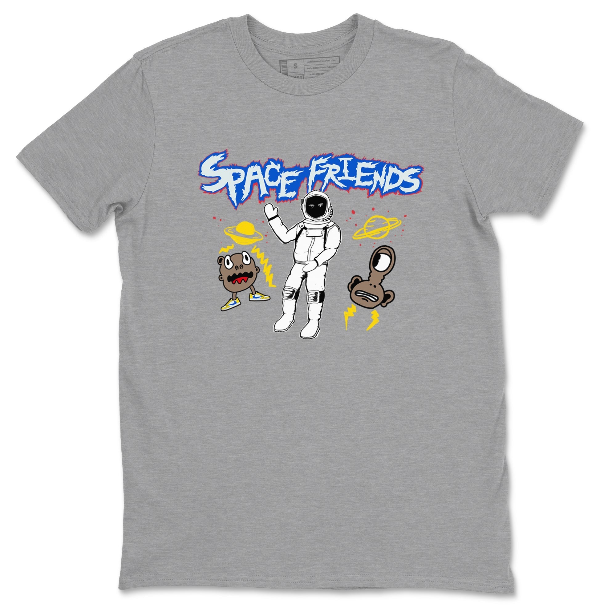 Space Friends snkmatch Tees - Air Jordan 1 Travis Scott Canary