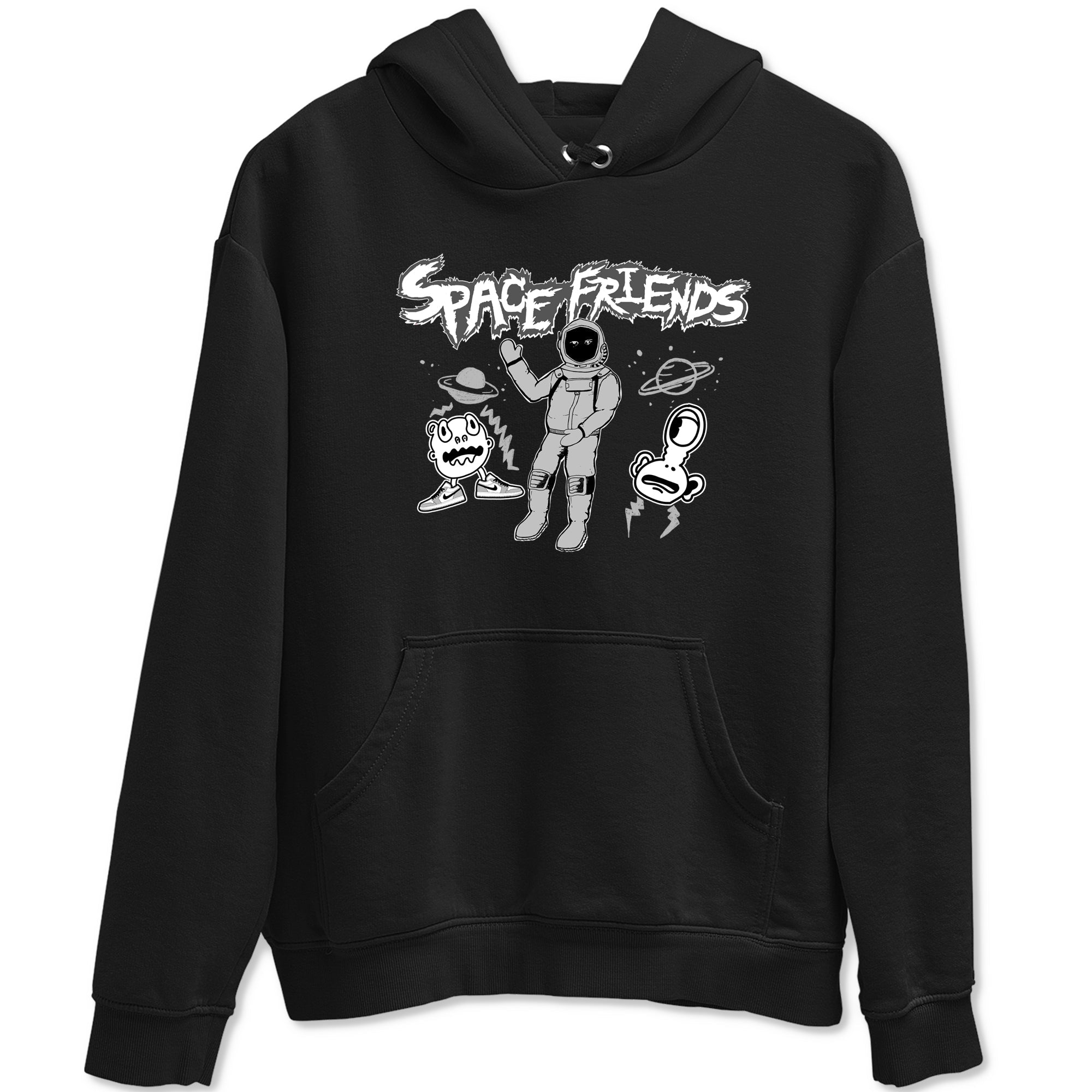 Space Friends snkmatch Tees - Air Jordan 1 Wolf Grey