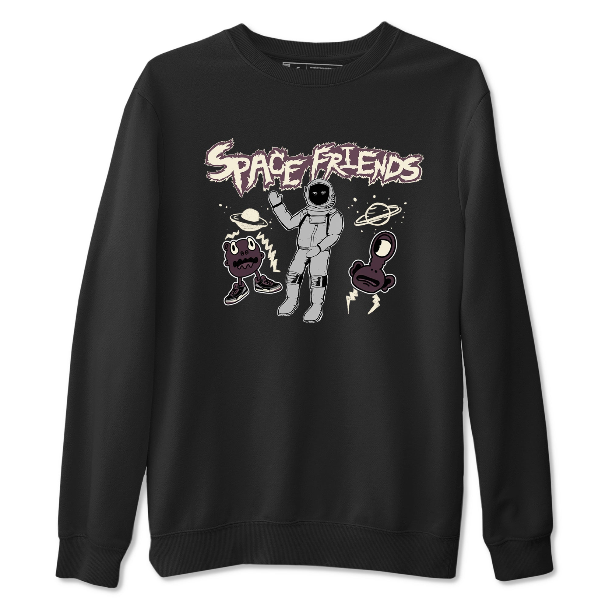 Space Friends snkmatch Tees - Air Jordan 3 A Ma Maniere x Black
