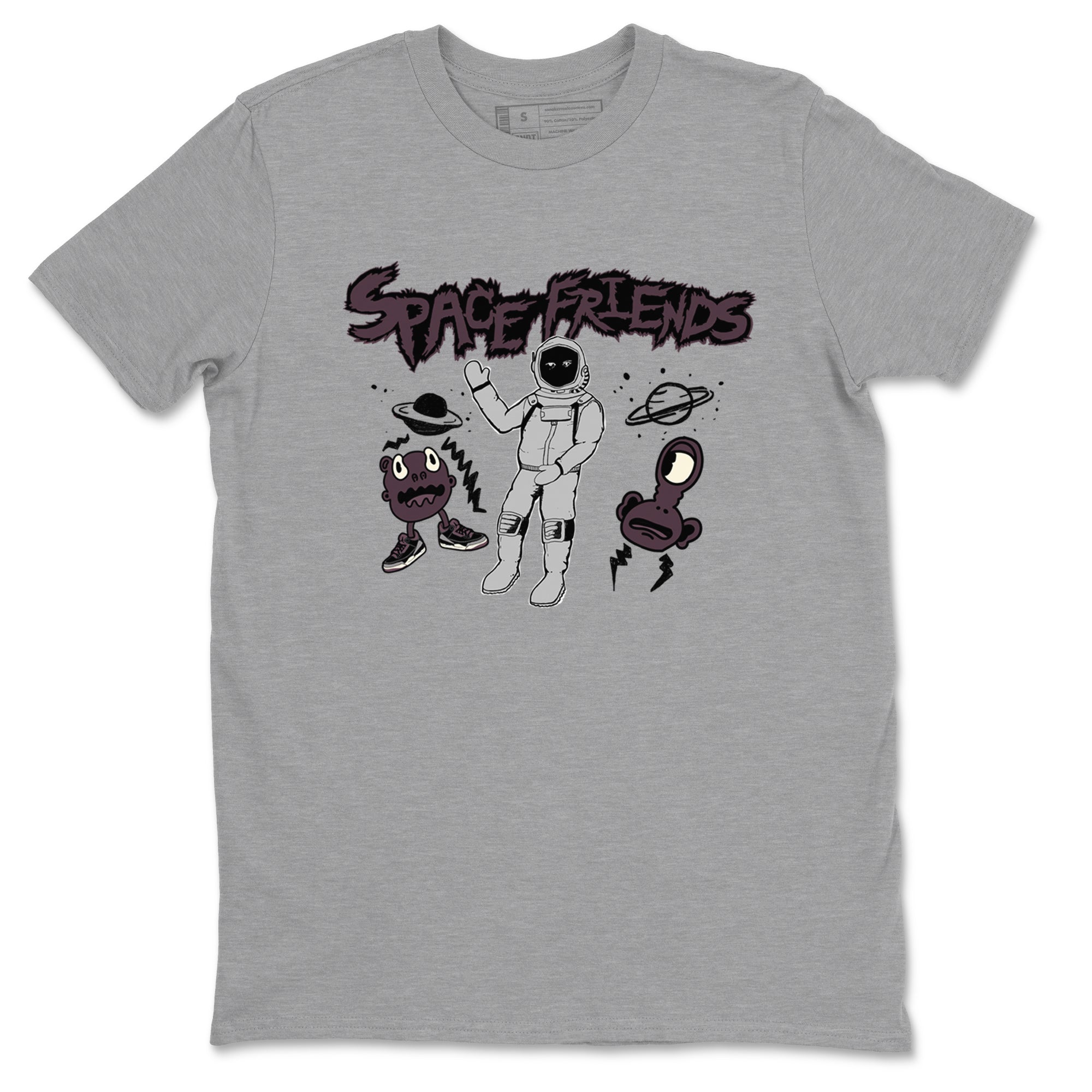 Space Friends snkmatch Tees - Air Jordan 3 A Ma Maniere x Black