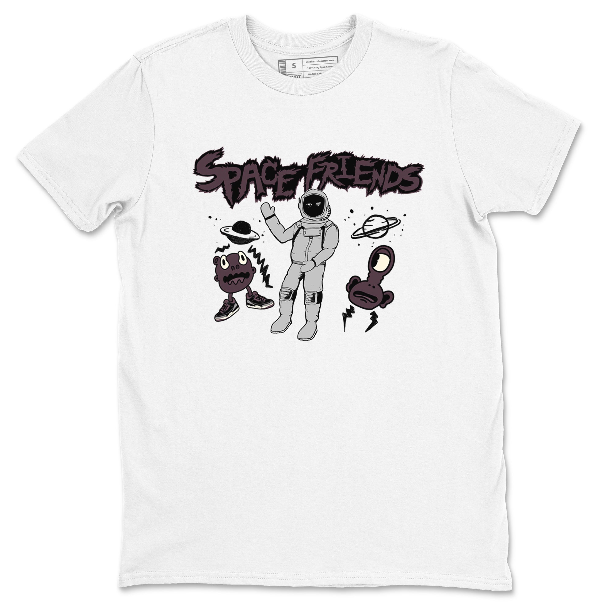 Space Friends snkmatch Tees - Air Jordan 3 A Ma Maniere x Black