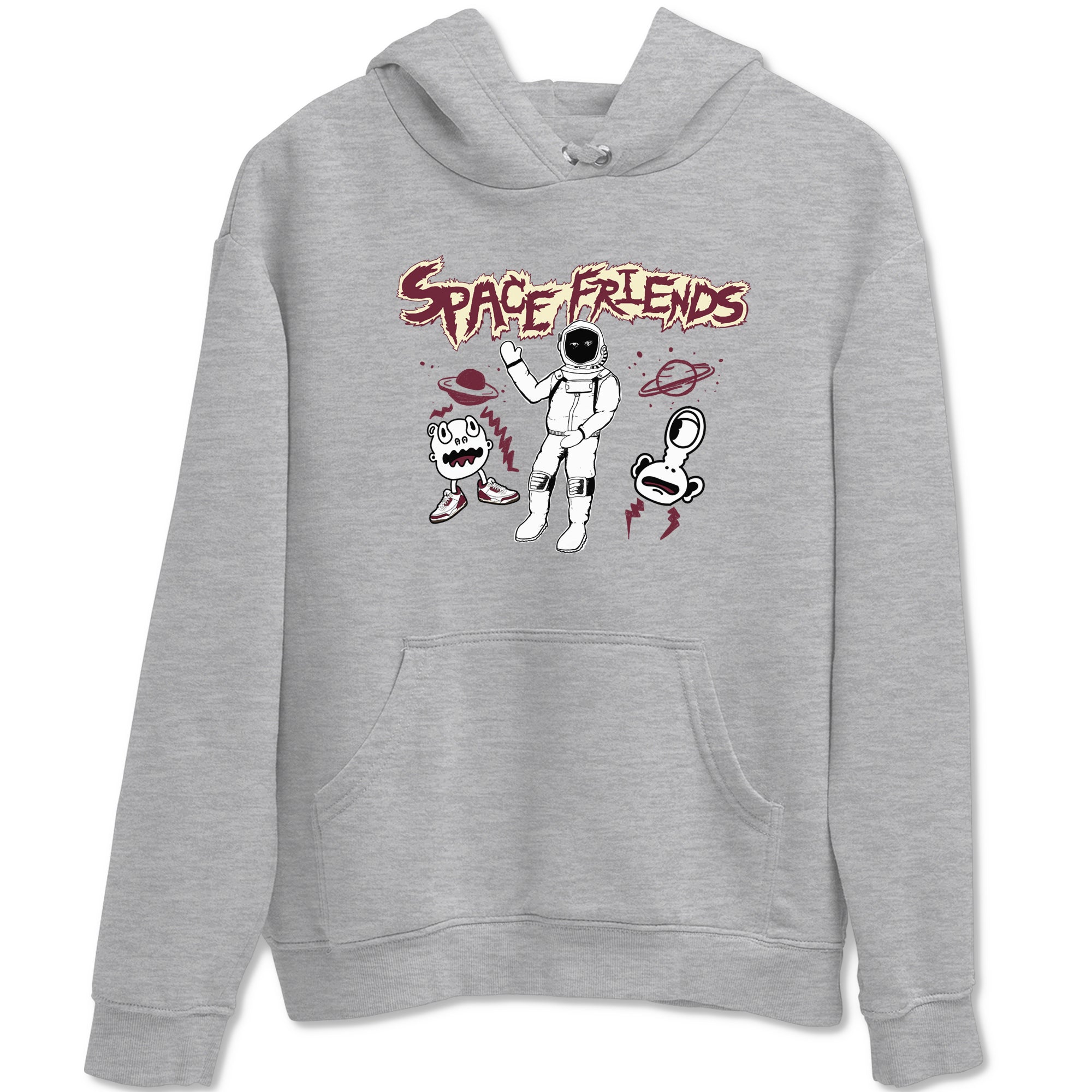 Space Friends snkmatch Tees - Air Jordan 3 A Ma Maniere x Burgundy Crush