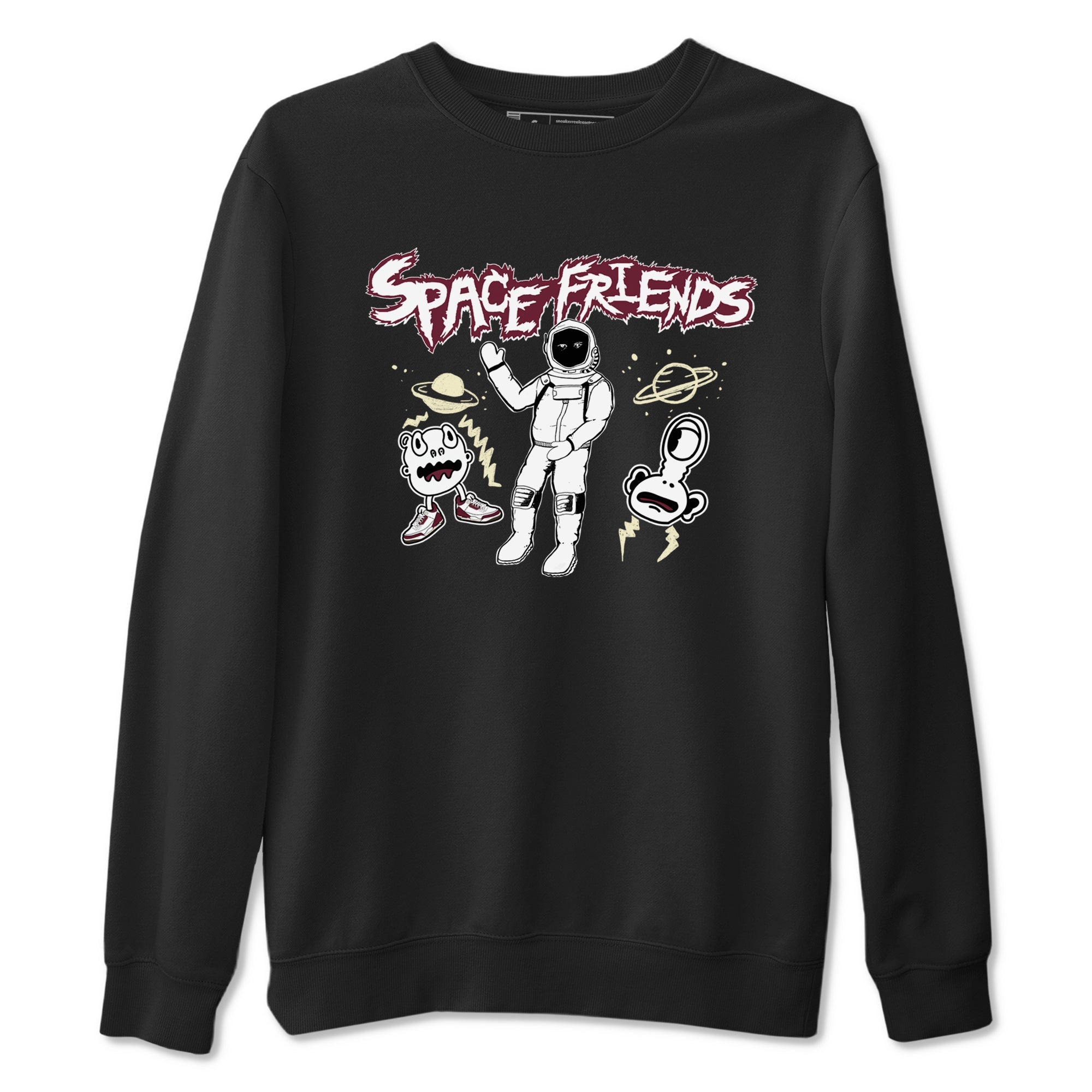 Space Friends snkmatch Tees - Air Jordan 3 A Ma Maniere x Burgundy Crush