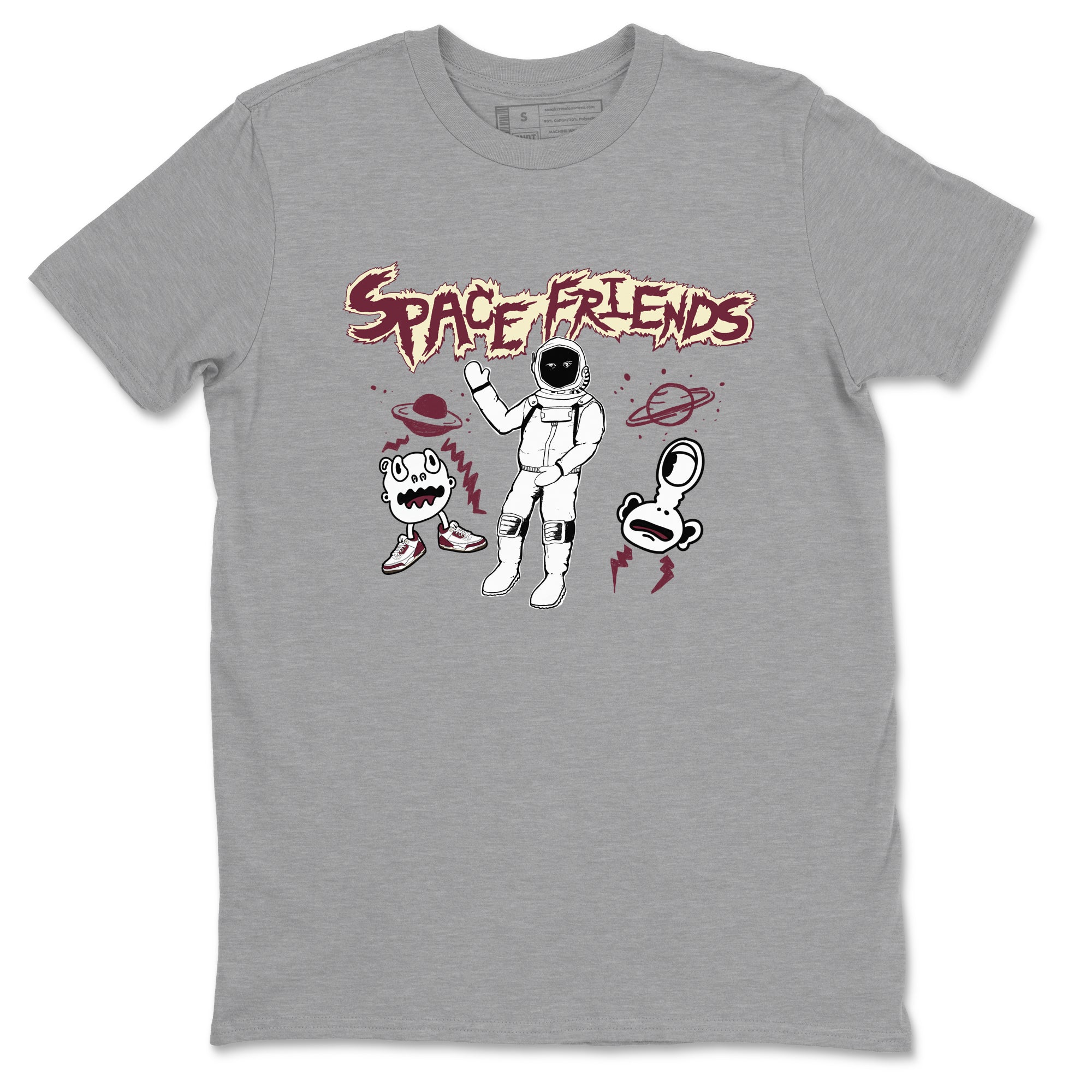 Space Friends snkmatch Tees - Air Jordan 3 A Ma Maniere x Burgundy Crush