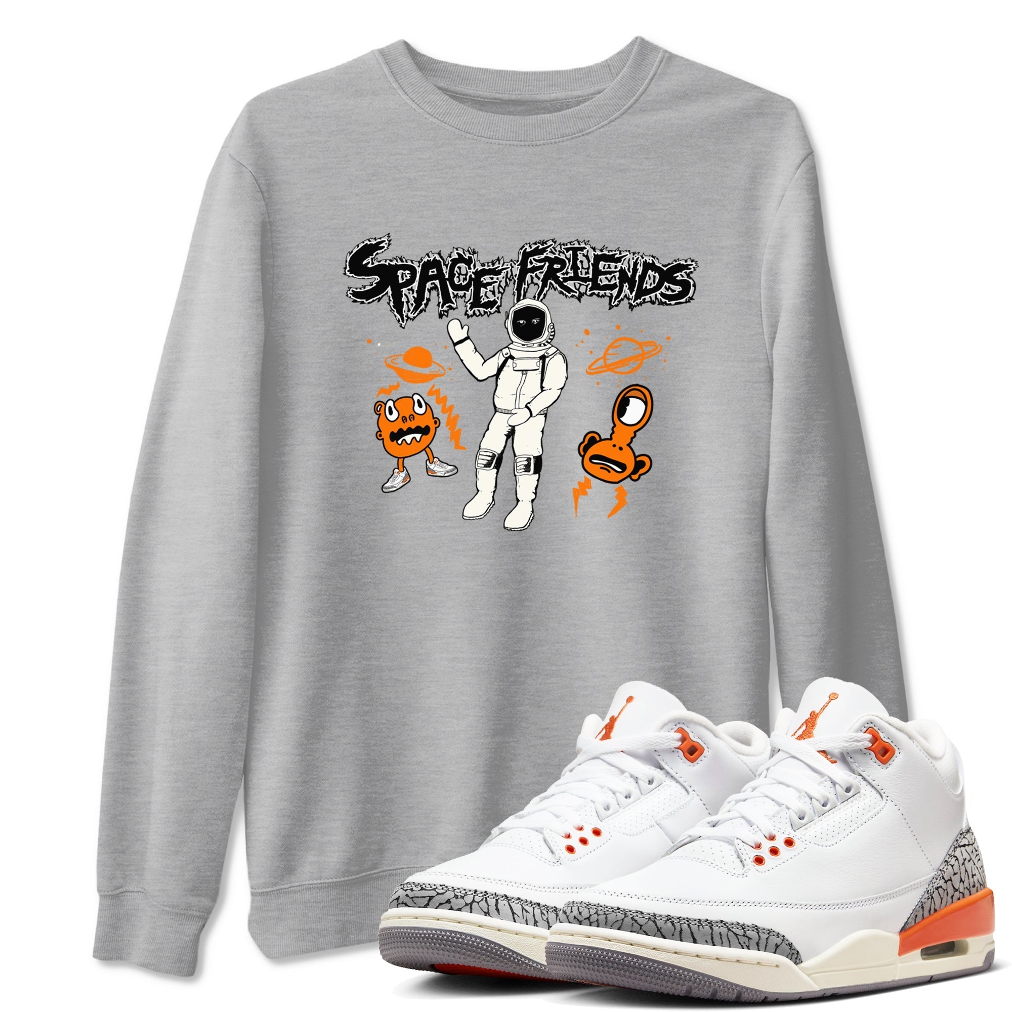 Space Friends snkmatch Tees - Air Jordan 3 Georgia Peach