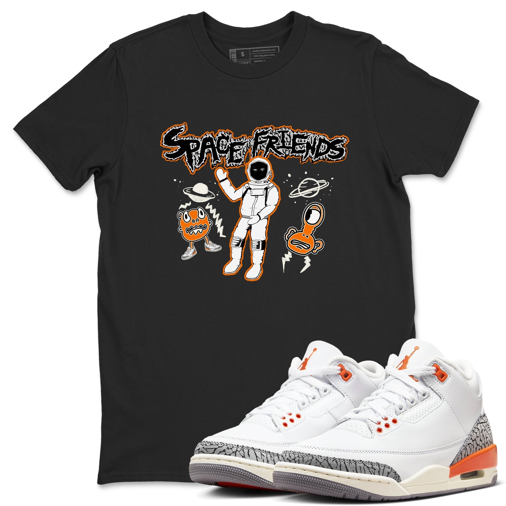 Space Friends snkmatch Tees - Air Jordan 3 Georgia Peach