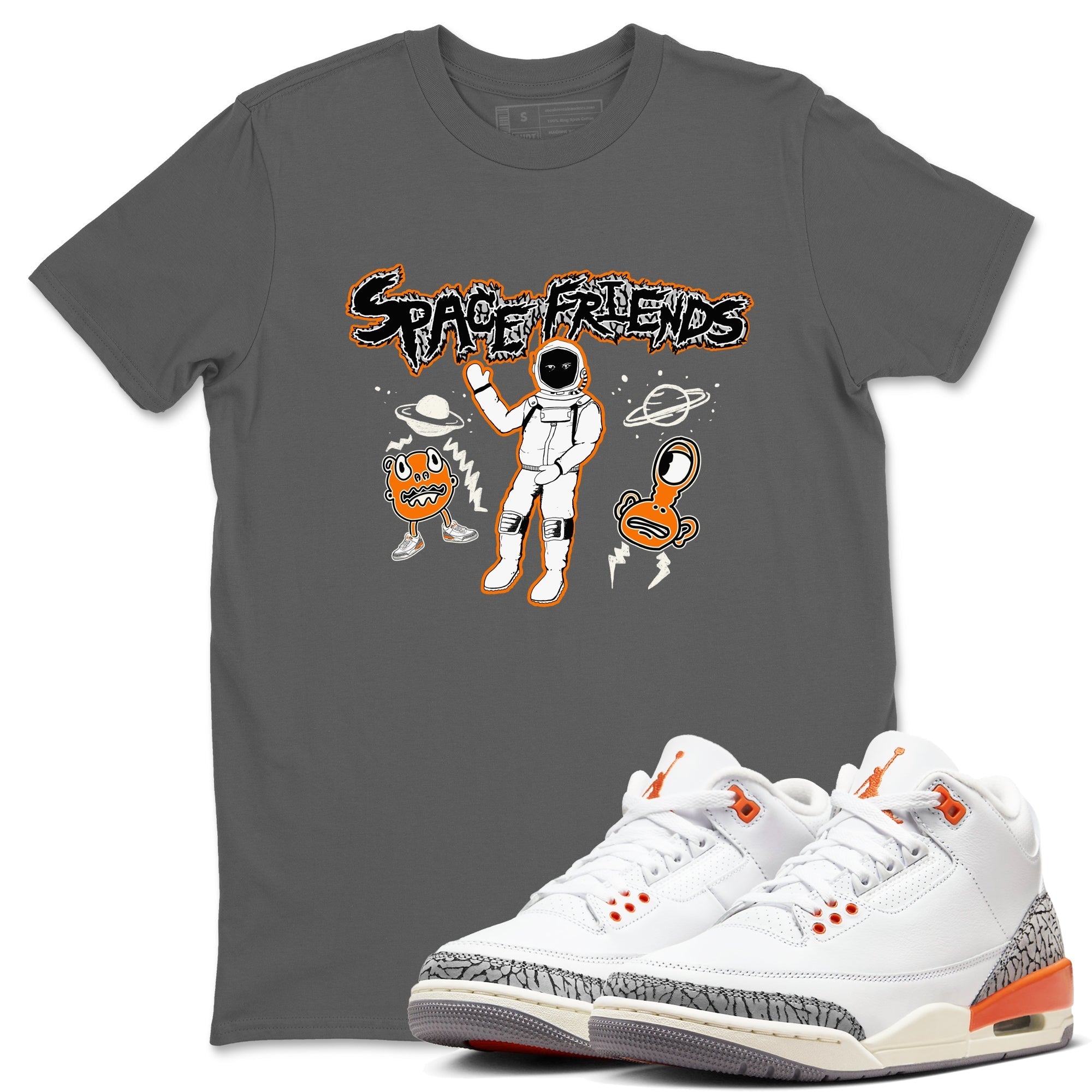 Space Friends snkmatch Tees - Air Jordan 3 Georgia Peach