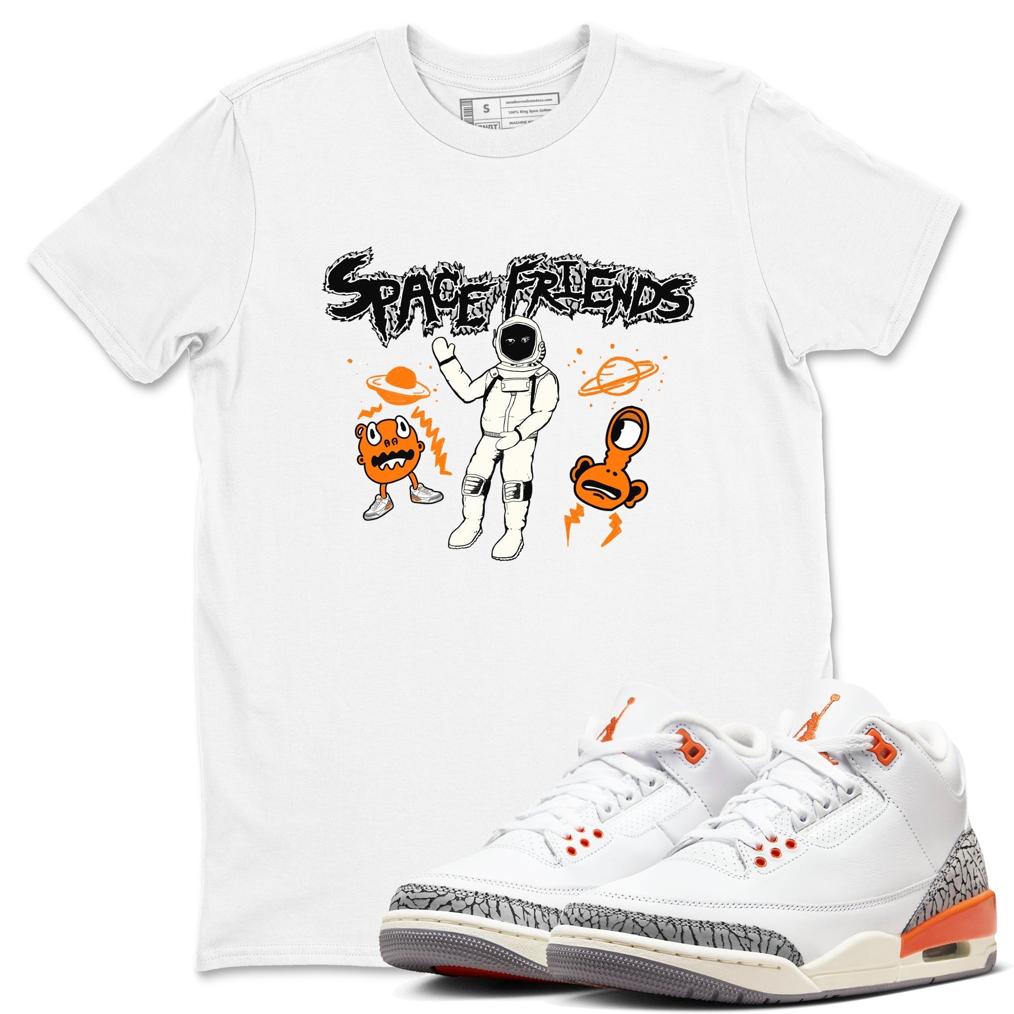 Space Friends snkmatch Tees - Air Jordan 3 Georgia Peach