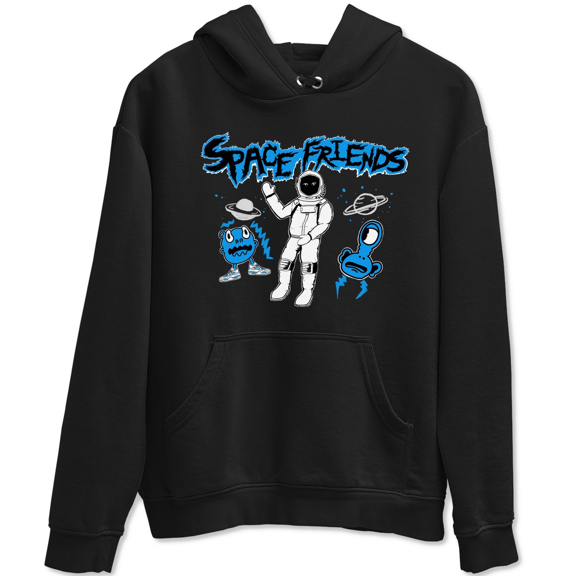 Space Friends snkmatch Tees - Air Jordan 4 Military Blue