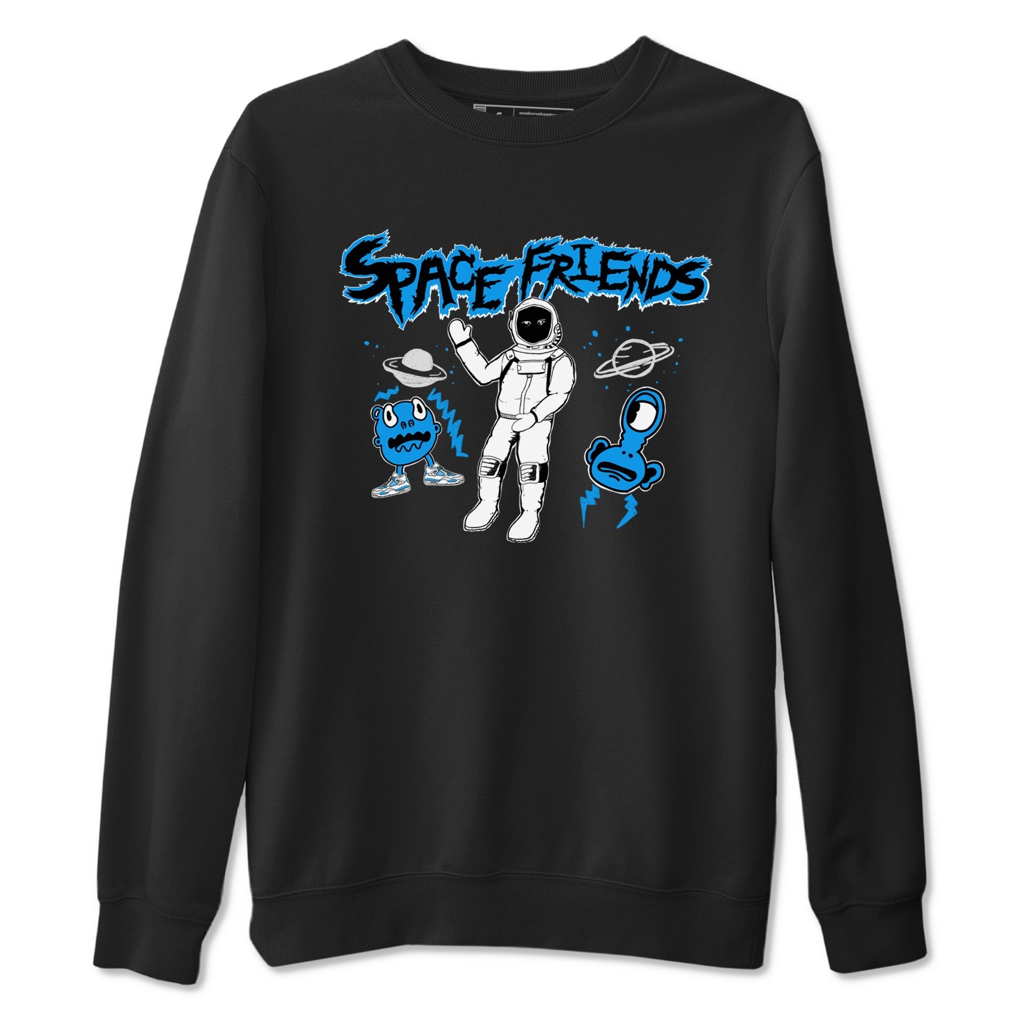 Space Friends snkmatch Tees - Air Jordan 4 Military Blue