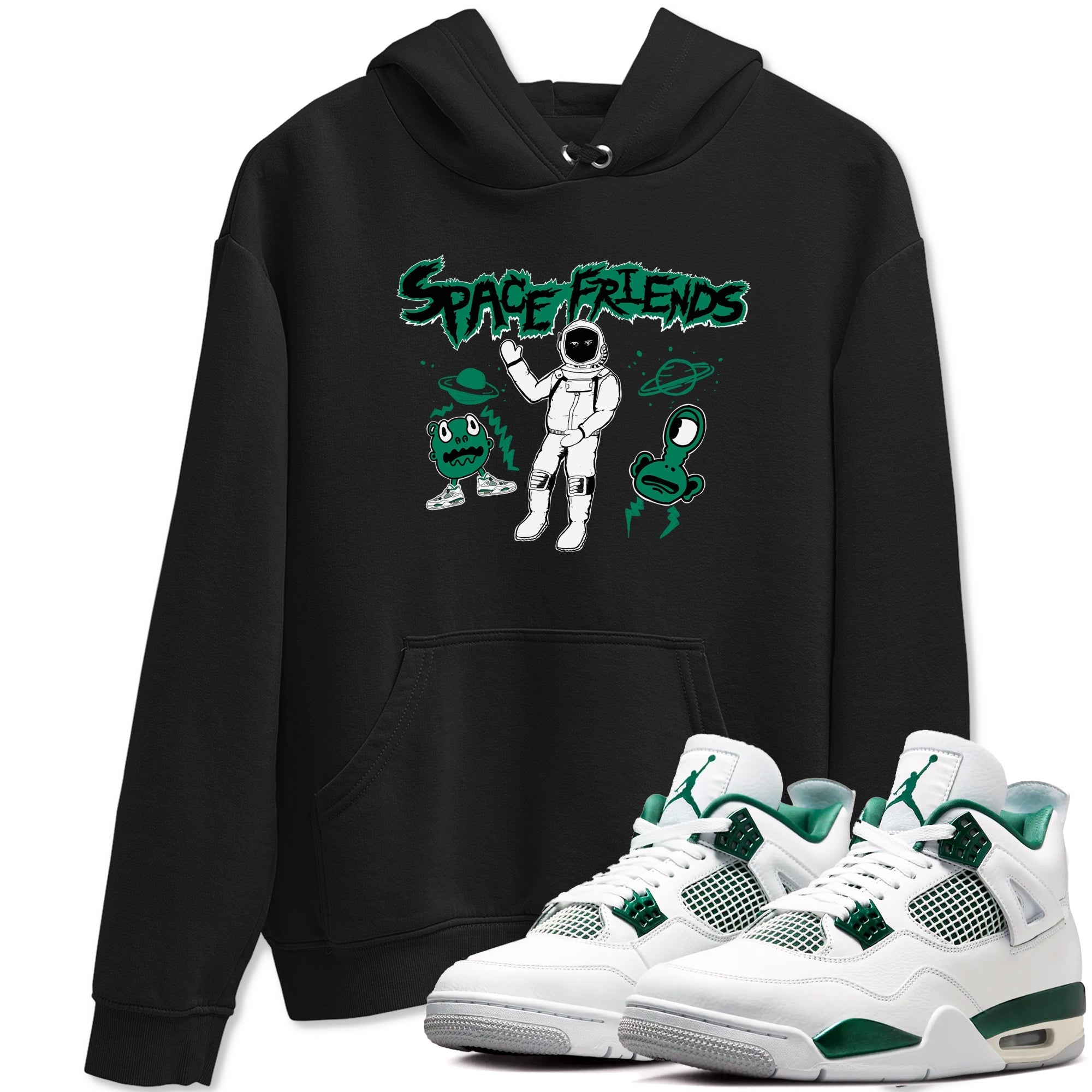 Space Friends snkmatch Tees - Air Jordan 4 Oxidized Green