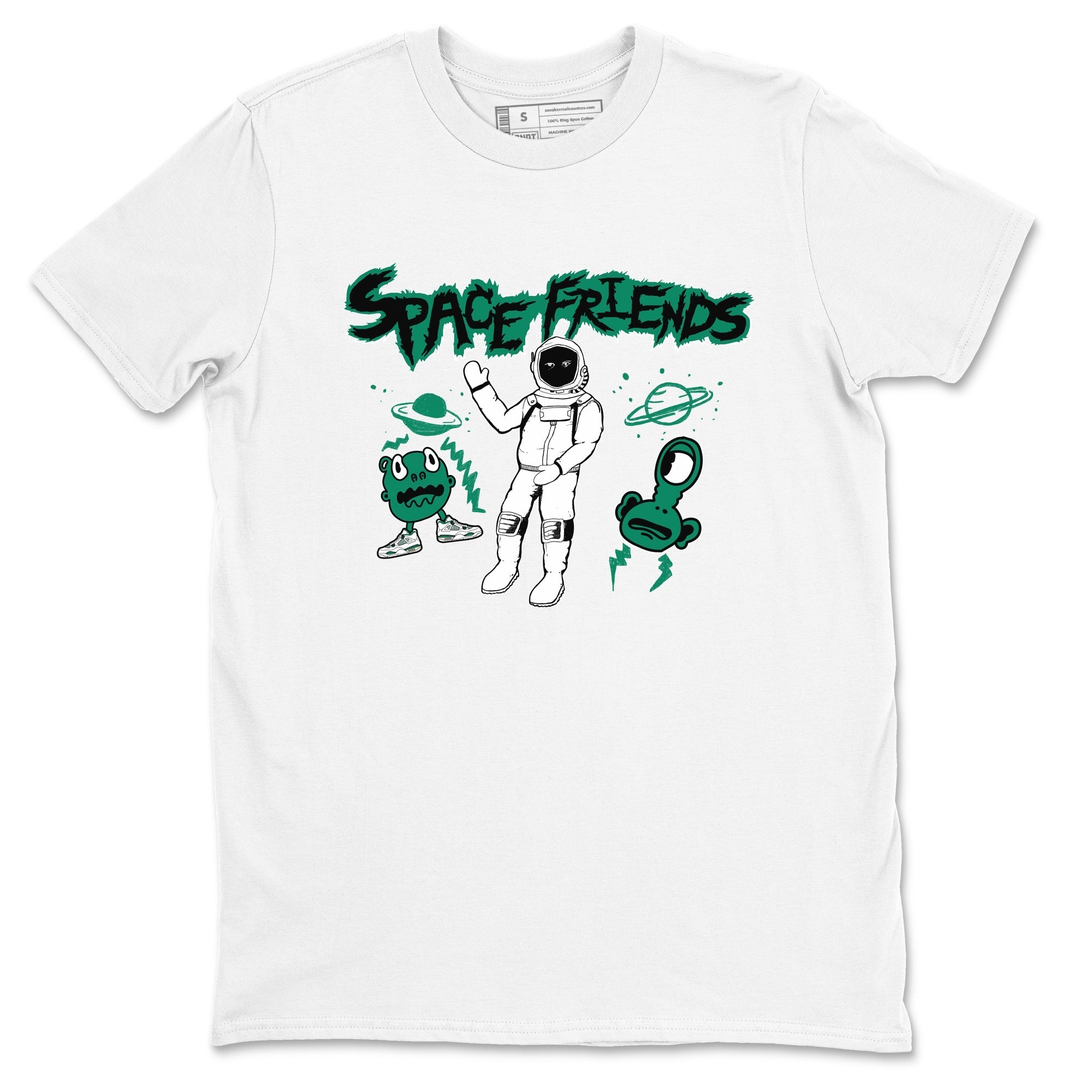 Space Friends snkmatch Tees - Air Jordan 4 Oxidized Green