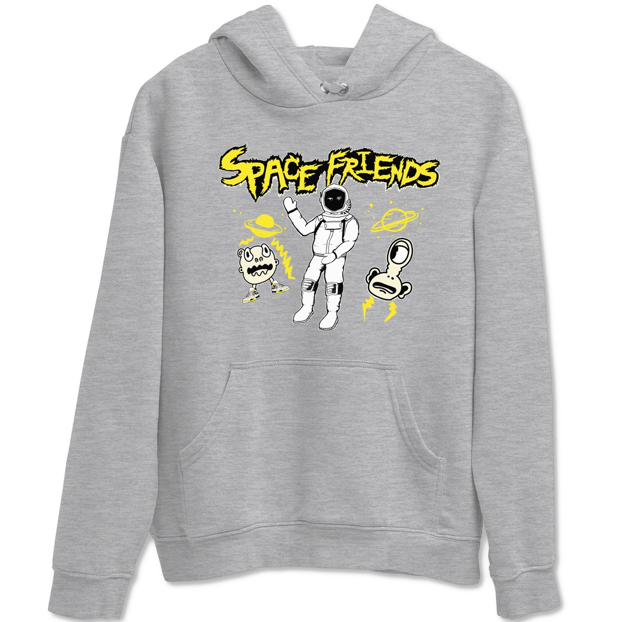 Space Friends snkmatch Tees - Air Jordan 4 Vivid Sulfur