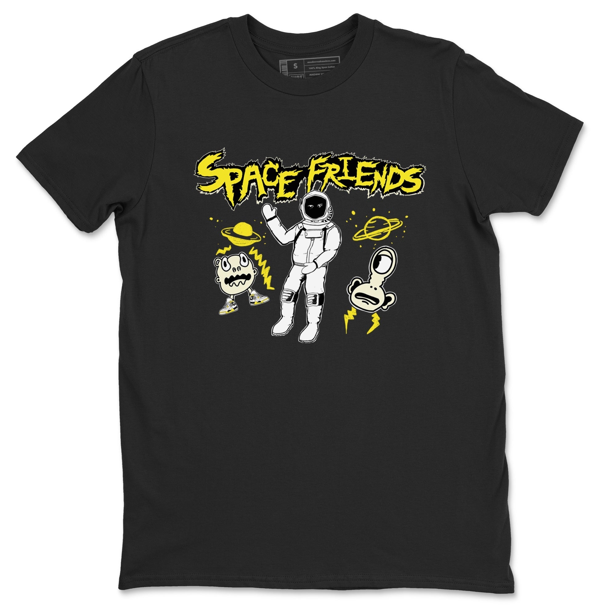 Space Friends snkmatch Tees - Air Jordan 4 Vivid Sulfur