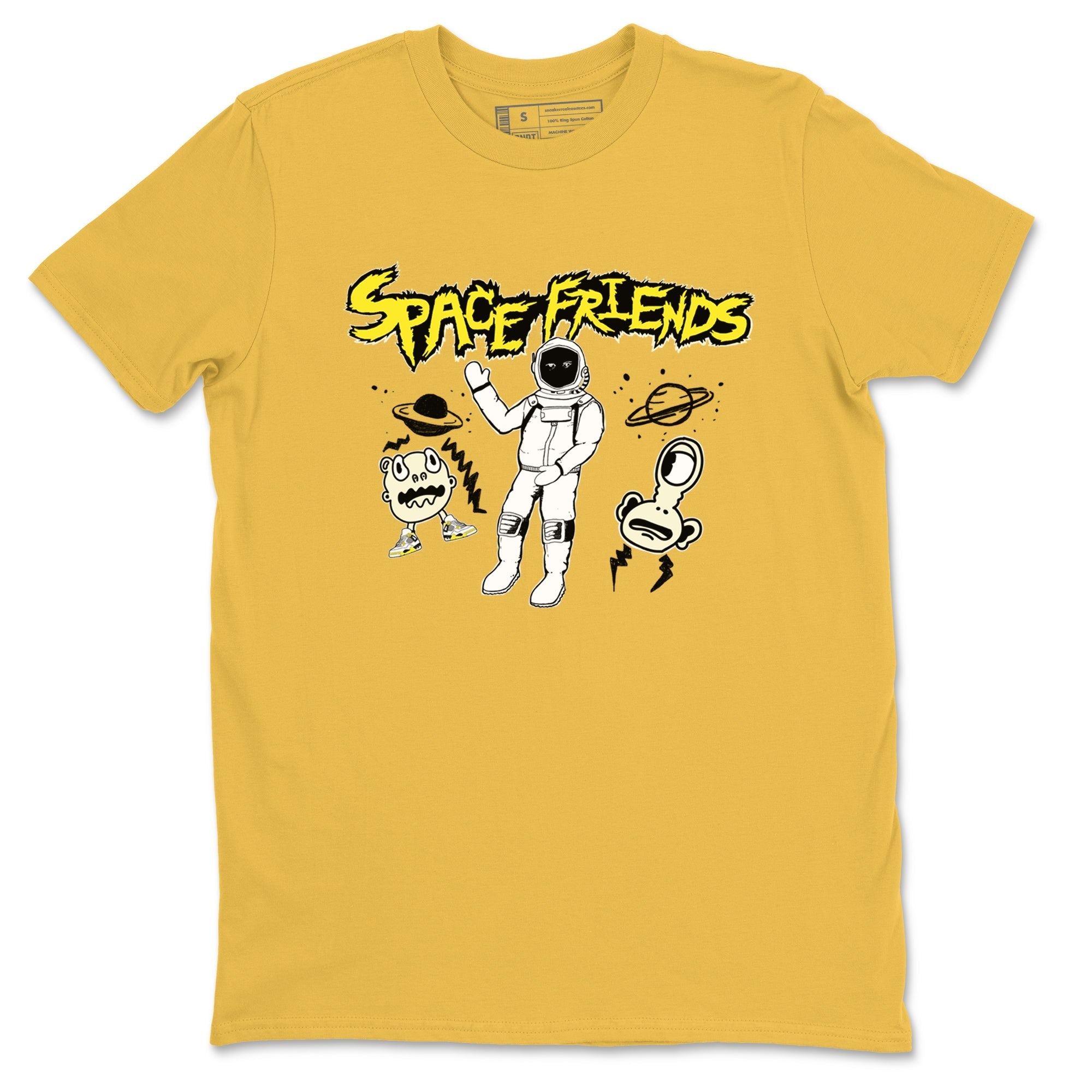 Space Friends snkmatch Tees - Air Jordan 4 Vivid Sulfur