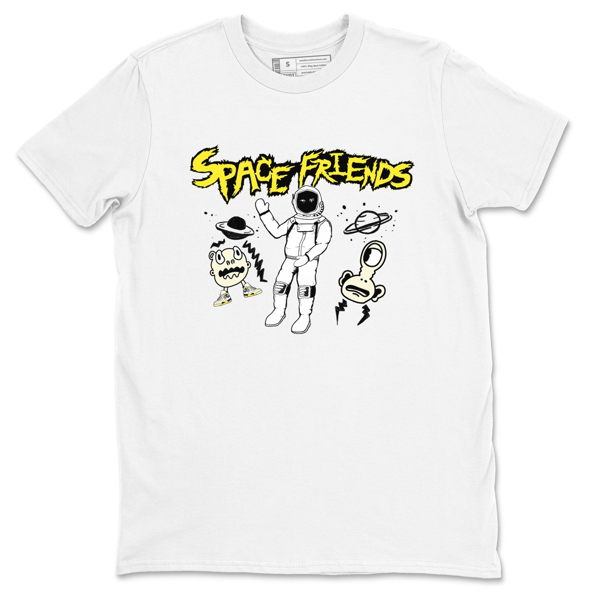 Space Friends snkmatch Tees - Air Jordan 4 Vivid Sulfur