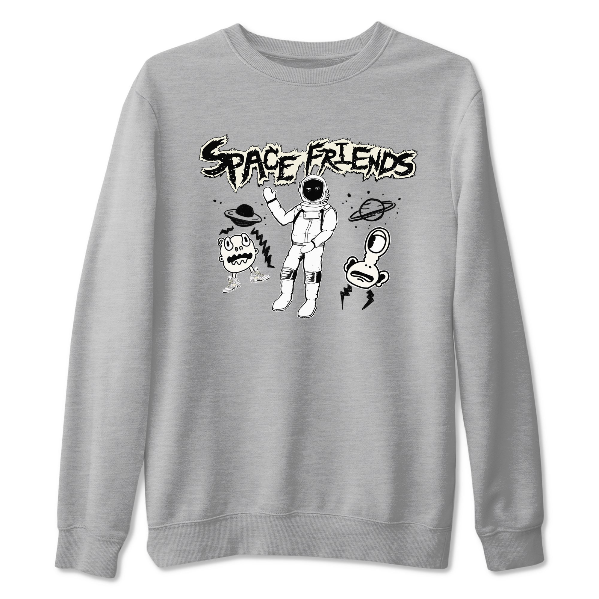 Space Friends snkmatch Tees - Air Jordan 5 Sail