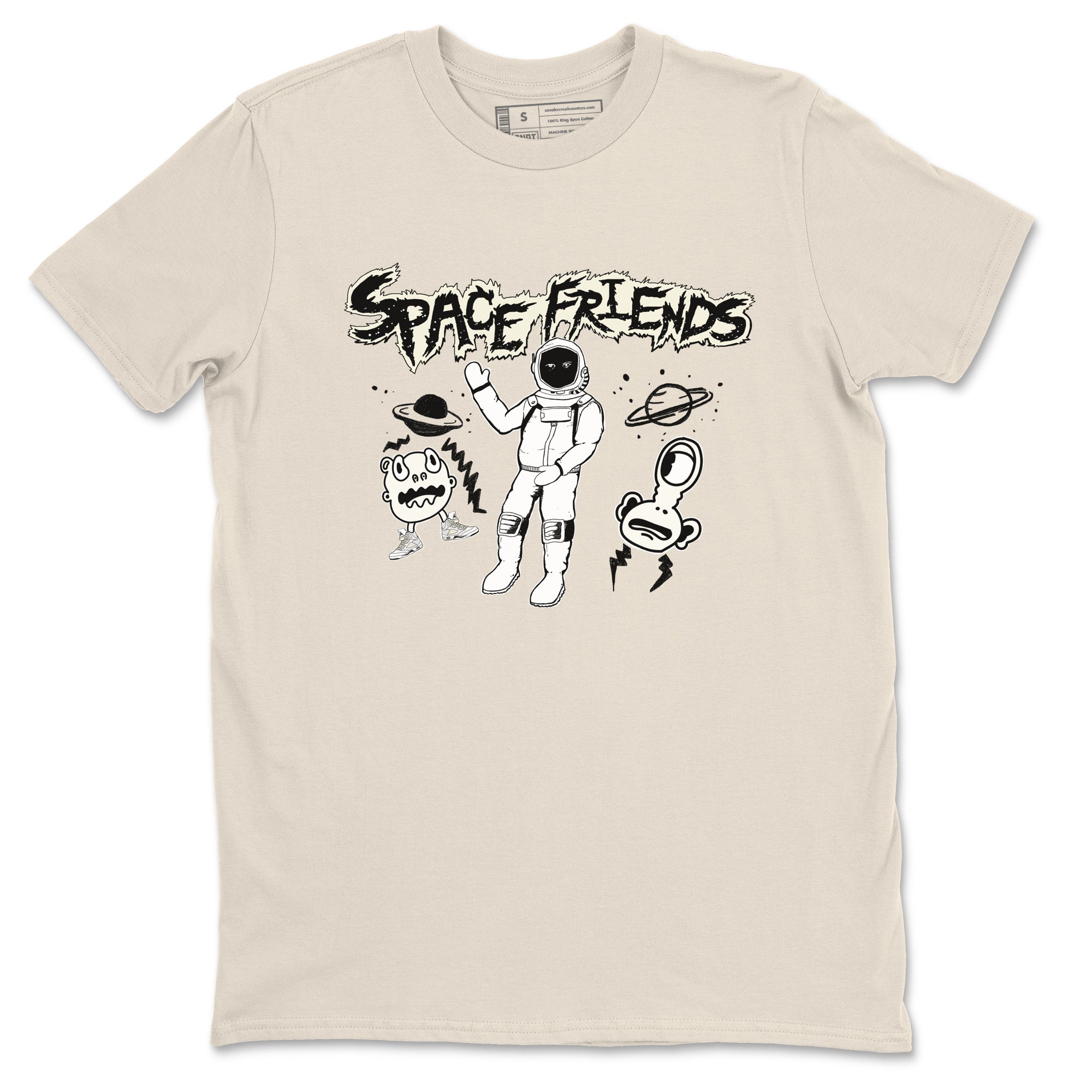 Space Friends snkmatch Tees - Air Jordan 5 Sail